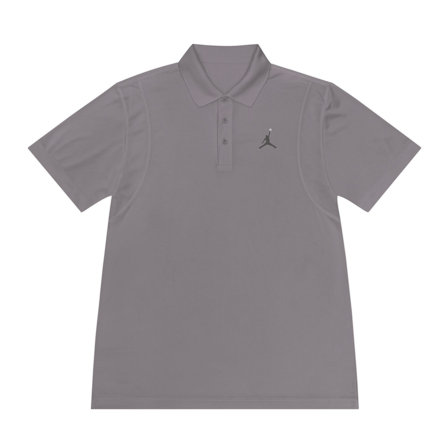 Men's Sport Polo Shirt; Golf Sports Men's Polo Shirt with Jordan Sign and Golf Ball Motif- Jordan Inspired Golf Apparel