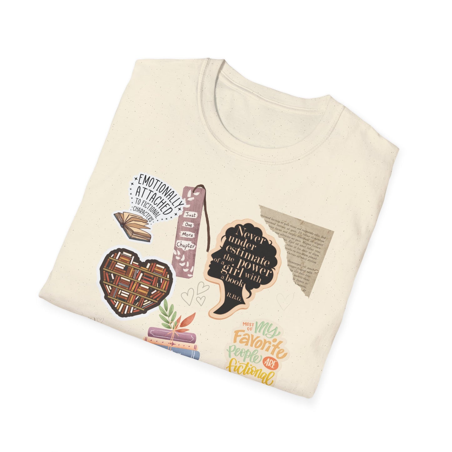 Book Lovers TShirt for Women; Smart Women Read; Readaholic; Fictional Novels; Characters; Floral