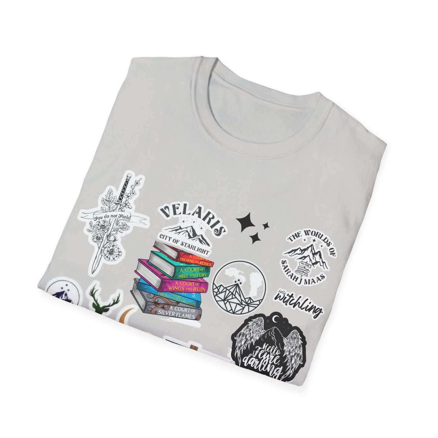 Sarah J Maas Theme Book T Shirt; A Court of Thorns and Roses; Throne of Glass; BookTok; Women's Bookworm tee; Fiction; Book lover; Read