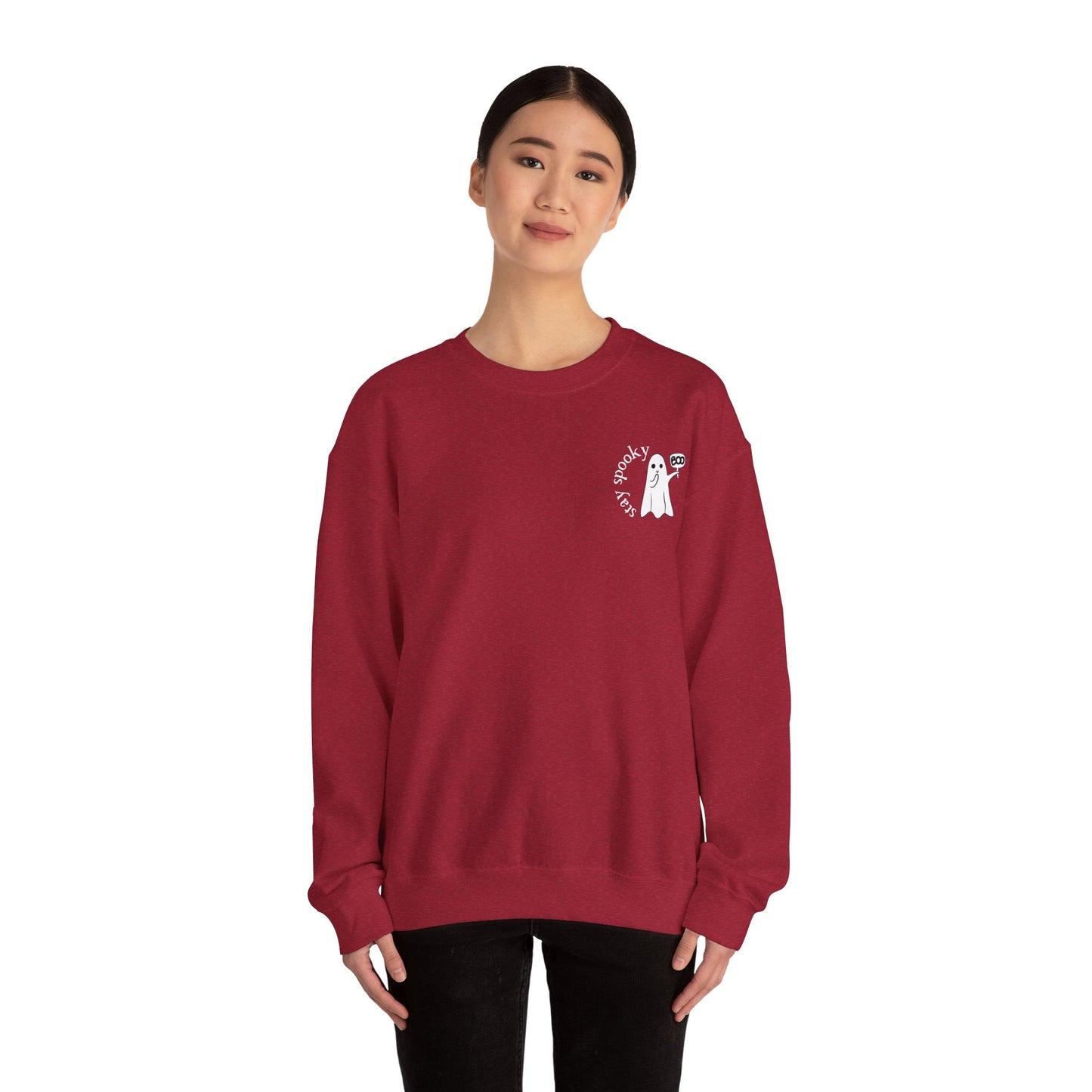 Enchanting "Stay Spooky" Ghost Sweatshirt - Cute Women's Halloween Shirt - Women's Fall Crewneck - BOO Ghost Sweatshirt