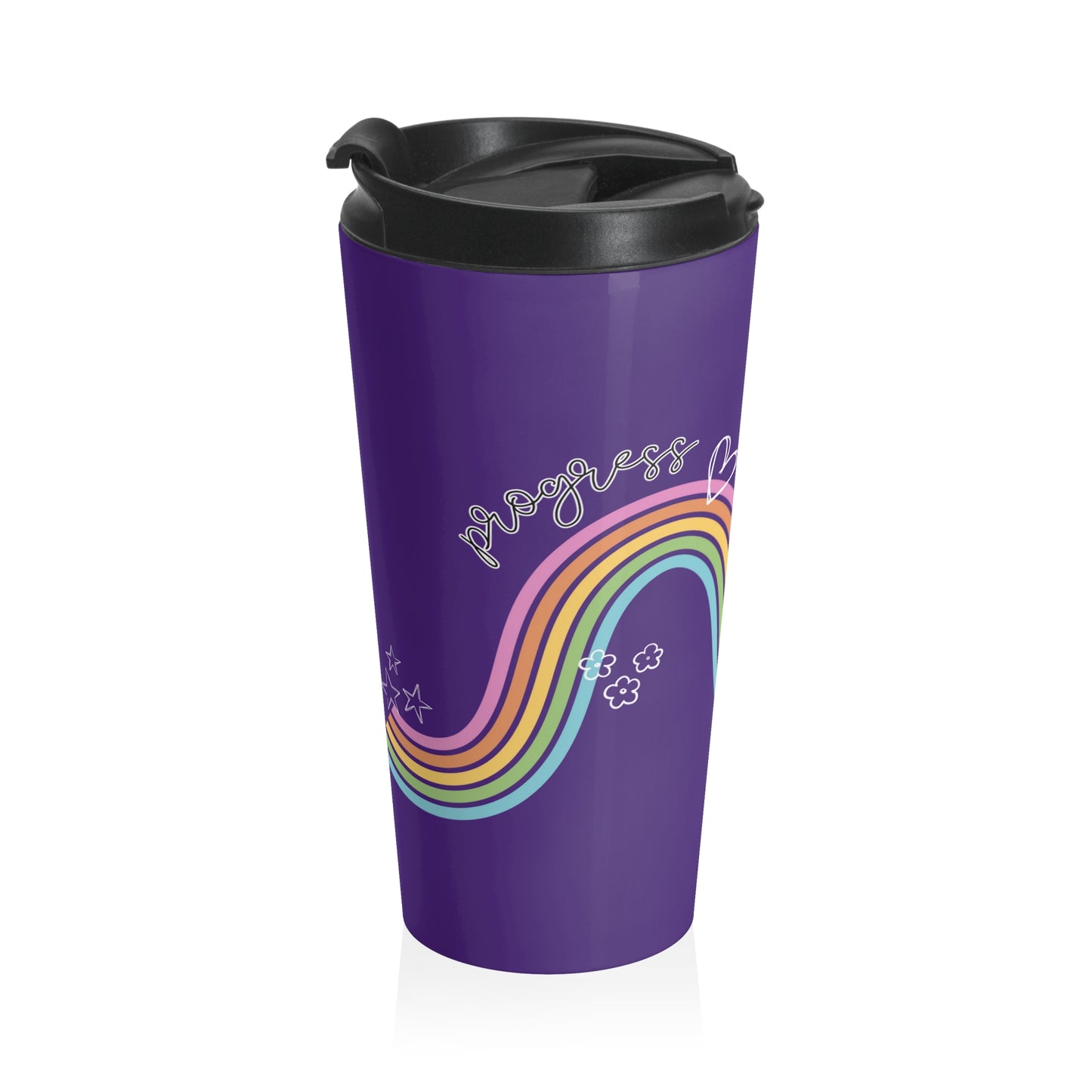 Progress is Not Linear- Autism Awareness- Special Education- Teacher Cup- Stainless Steel Travel Mug