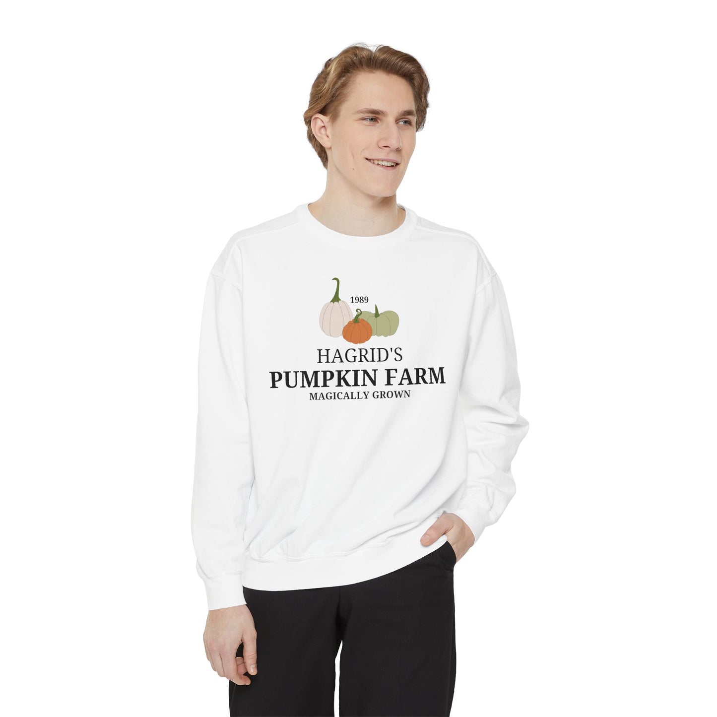 Hagrid's Pumpkin Farm - Magically Grown - Harry Potter Fall Sweatshirt - Comfort Color Crewneck - Halloween Theme Shirt