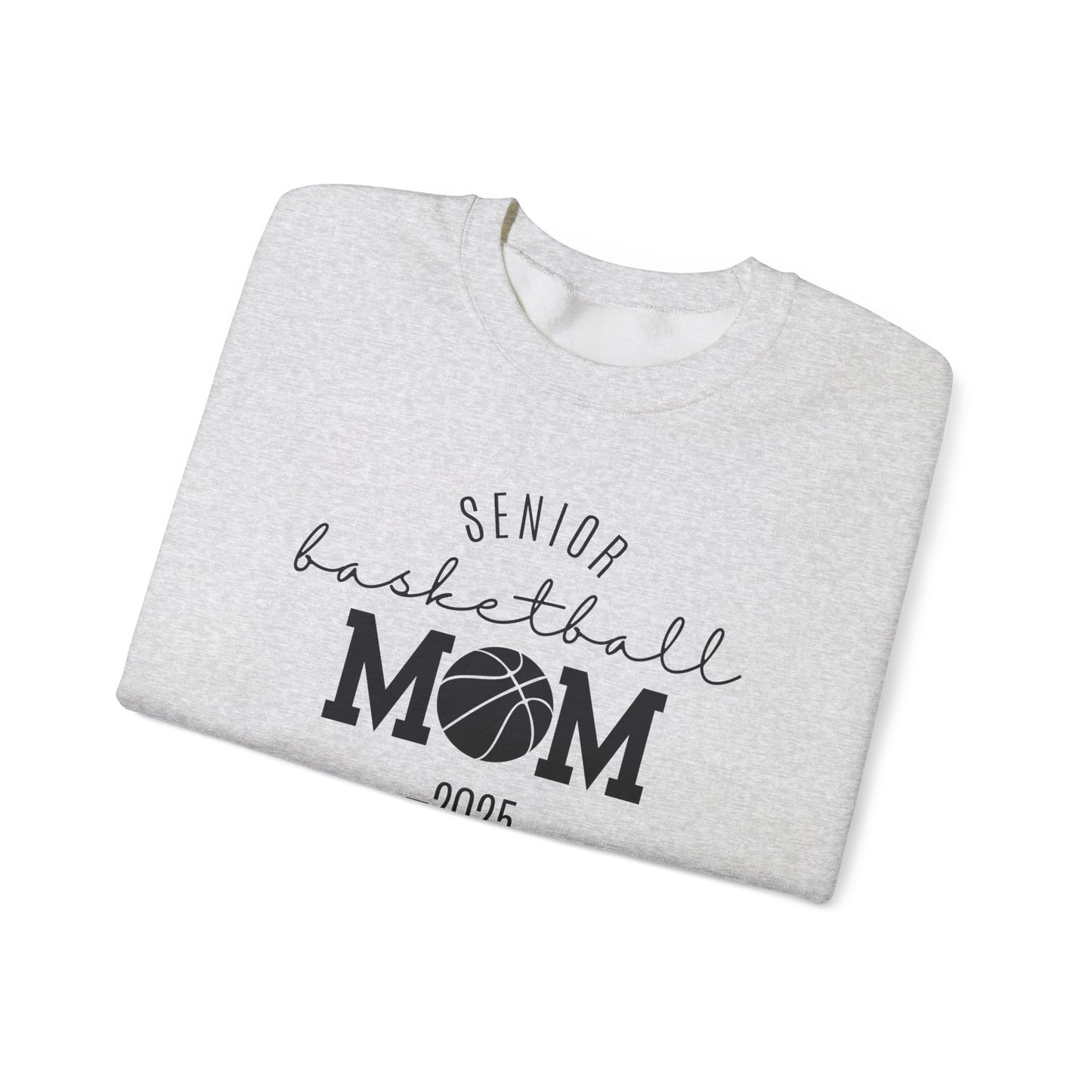 Basketball Mom Personalized Crewneck Sweatshirt for Senior Player, Team Mom Gift, Sports Mom Apparel, Customized Basketball Mom Sweatshirt