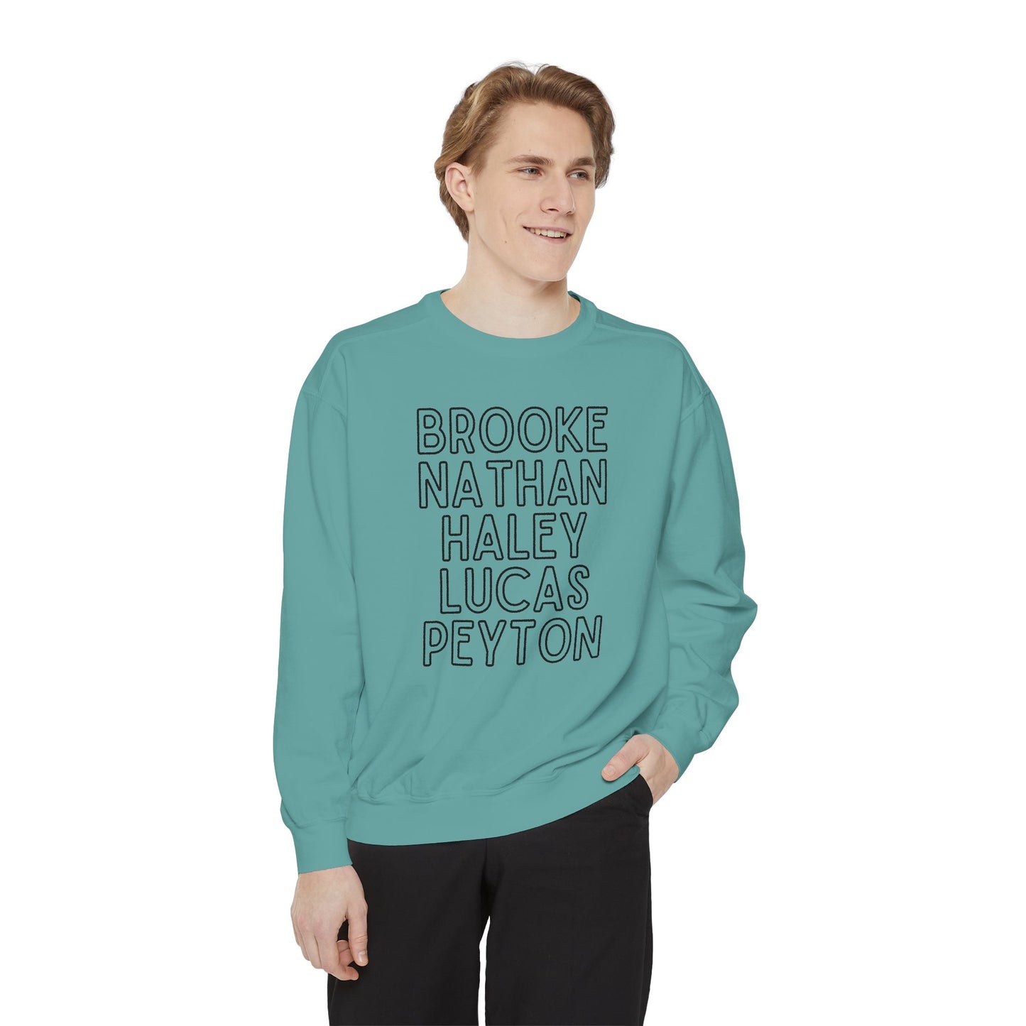 Ravens' Tree Hill Crew Neck Comfort Colors Sweatshirt - One Tree Hill Ravens Themed Shirt - OG Character Names