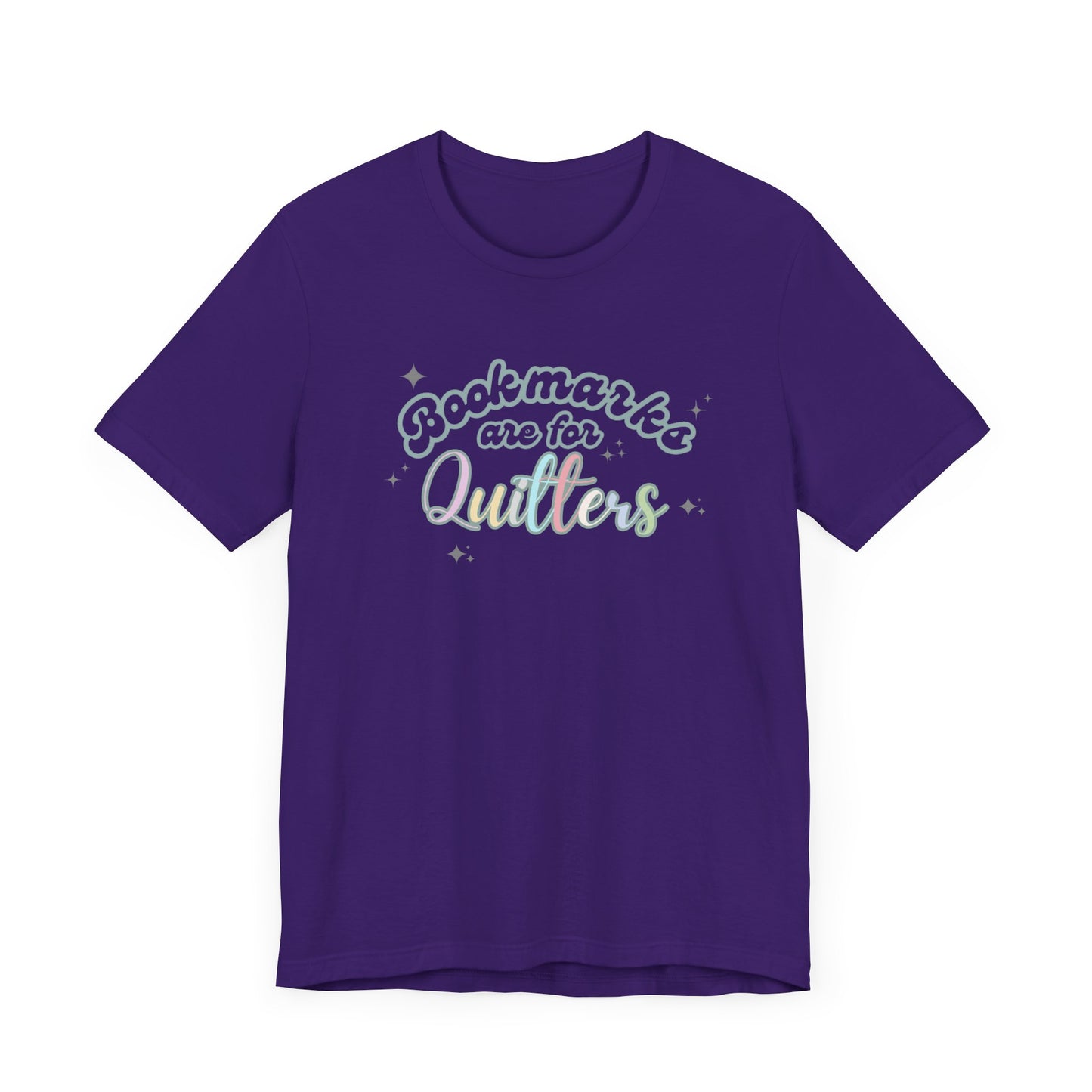 Bookworm Tee - Whimsical Tee for Book Lovers, Educators, and Librarians- Bookmarks are for Quitters