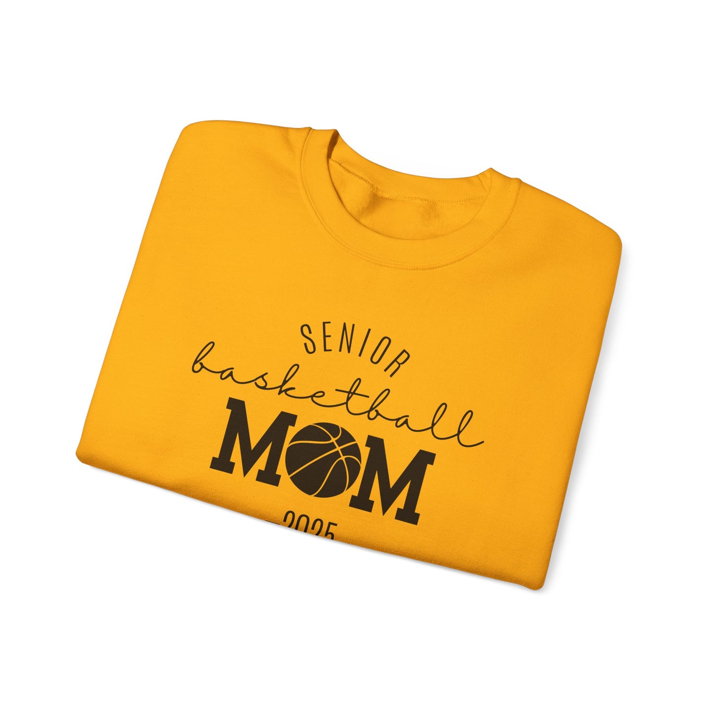 Basketball Mom Personalized Crewneck Sweatshirt for Senior Player, Team Mom Gift, Sports Mom Apparel, Customized Basketball Mom Sweatshirt