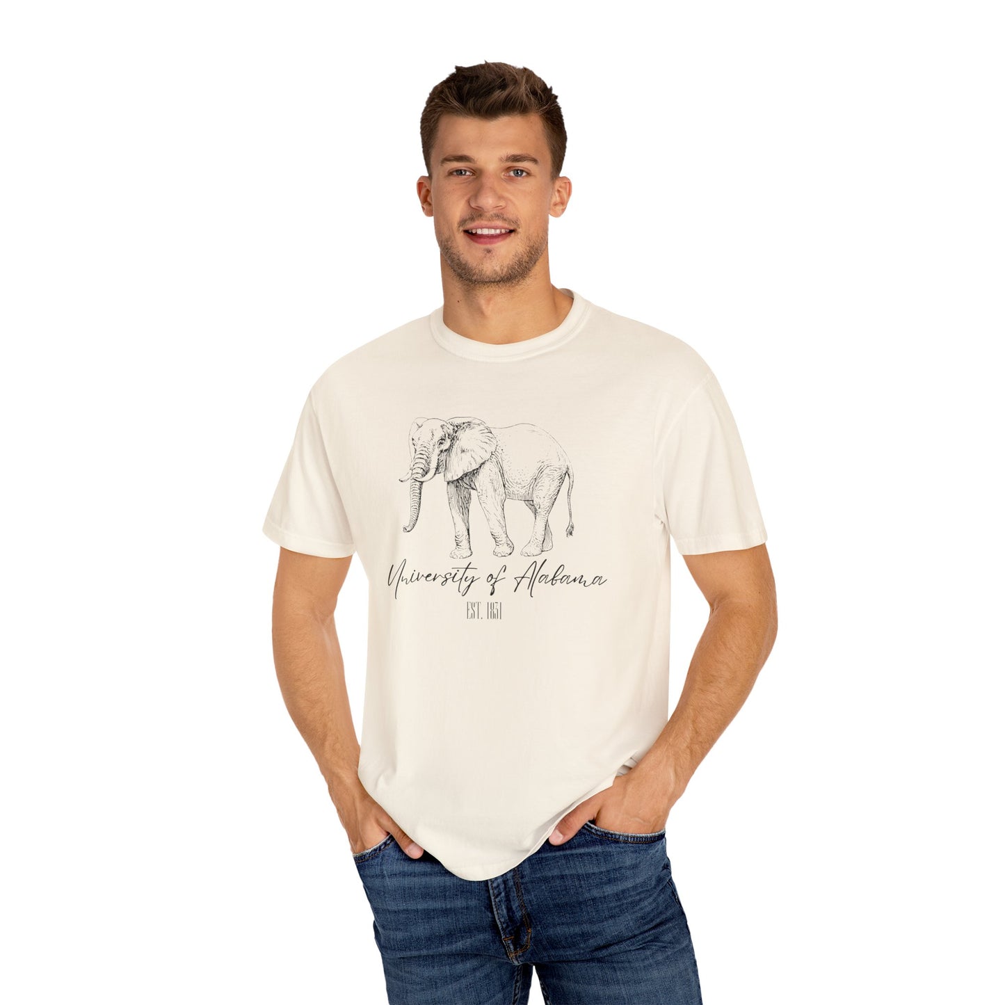 Crimson Tide Spirit T-Shirt - Majestic Elephant Design - University of Alabama Est. 1831
