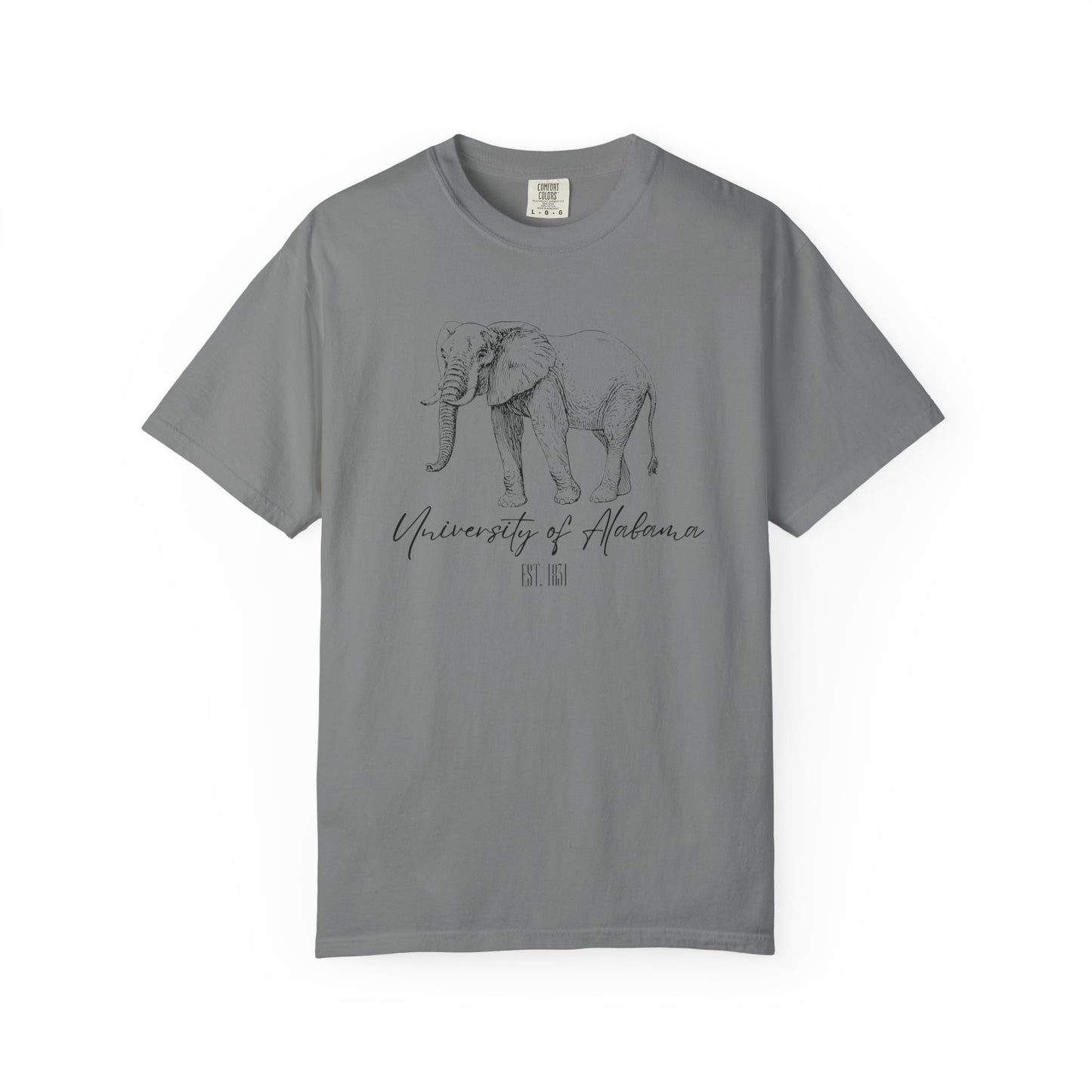 Crimson Tide Spirit T-Shirt - Majestic Elephant Design - University of Alabama Est. 1831