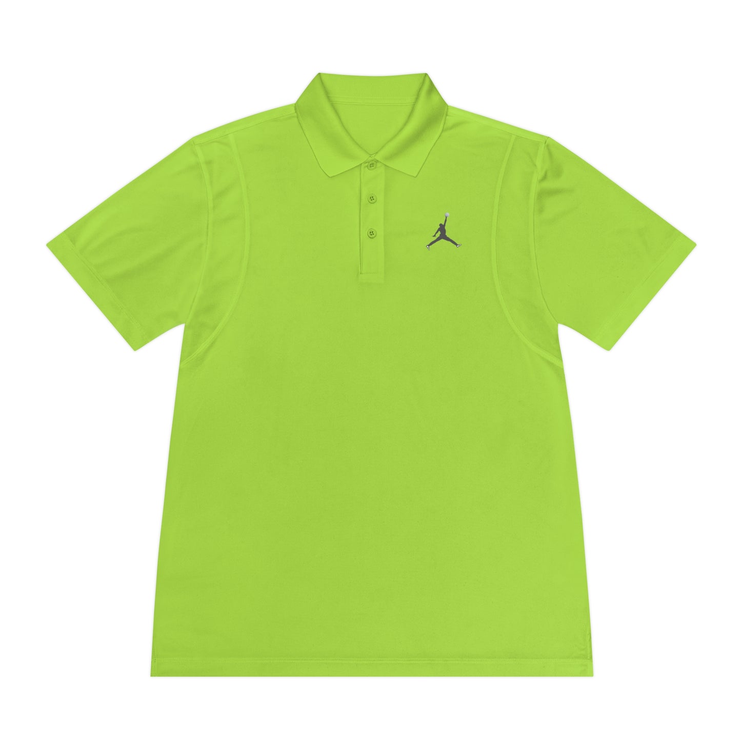 Men's Sport Polo Shirt; Golf Sports Men's Polo Shirt with Jordan Sign and Golf Ball Motif- Jordan Inspired Golf Apparel