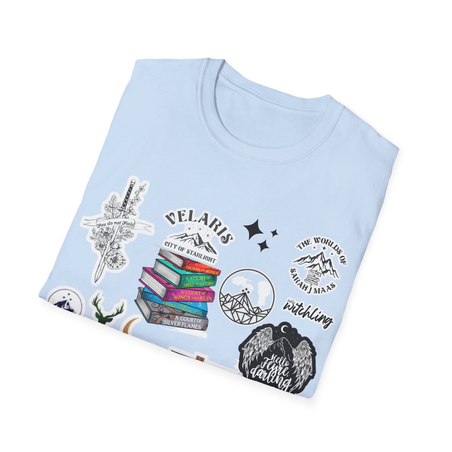 Sarah J Maas Theme Book T Shirt; A Court of Thorns and Roses; Throne of Glass; BookTok; Women's Bookworm tee; Fiction; Book lover; Read
