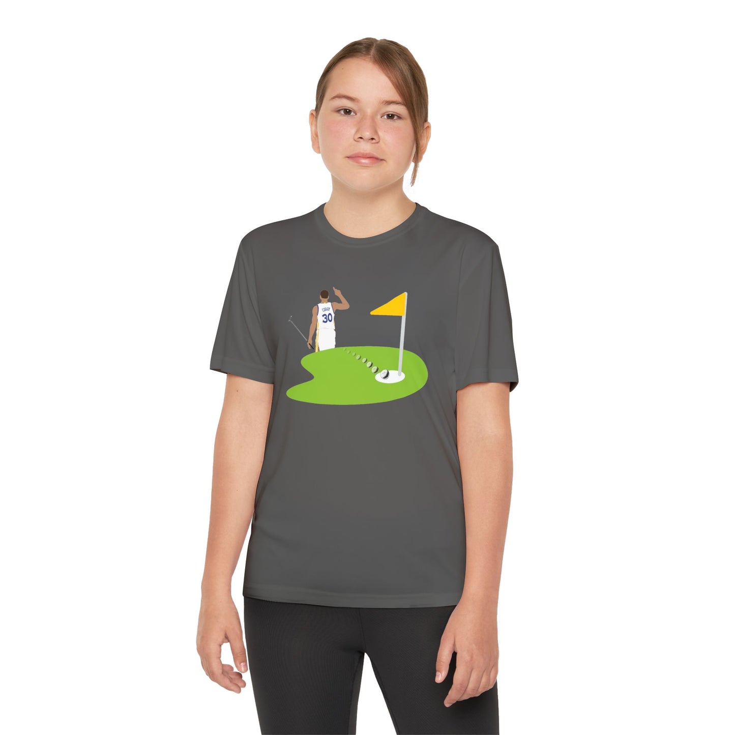 Kids Steph Curry Golf Tee - Steph Curry T Shirt- Athletic Shirt for Kids- Youth Competitor Tee - Curry Golf Adventure