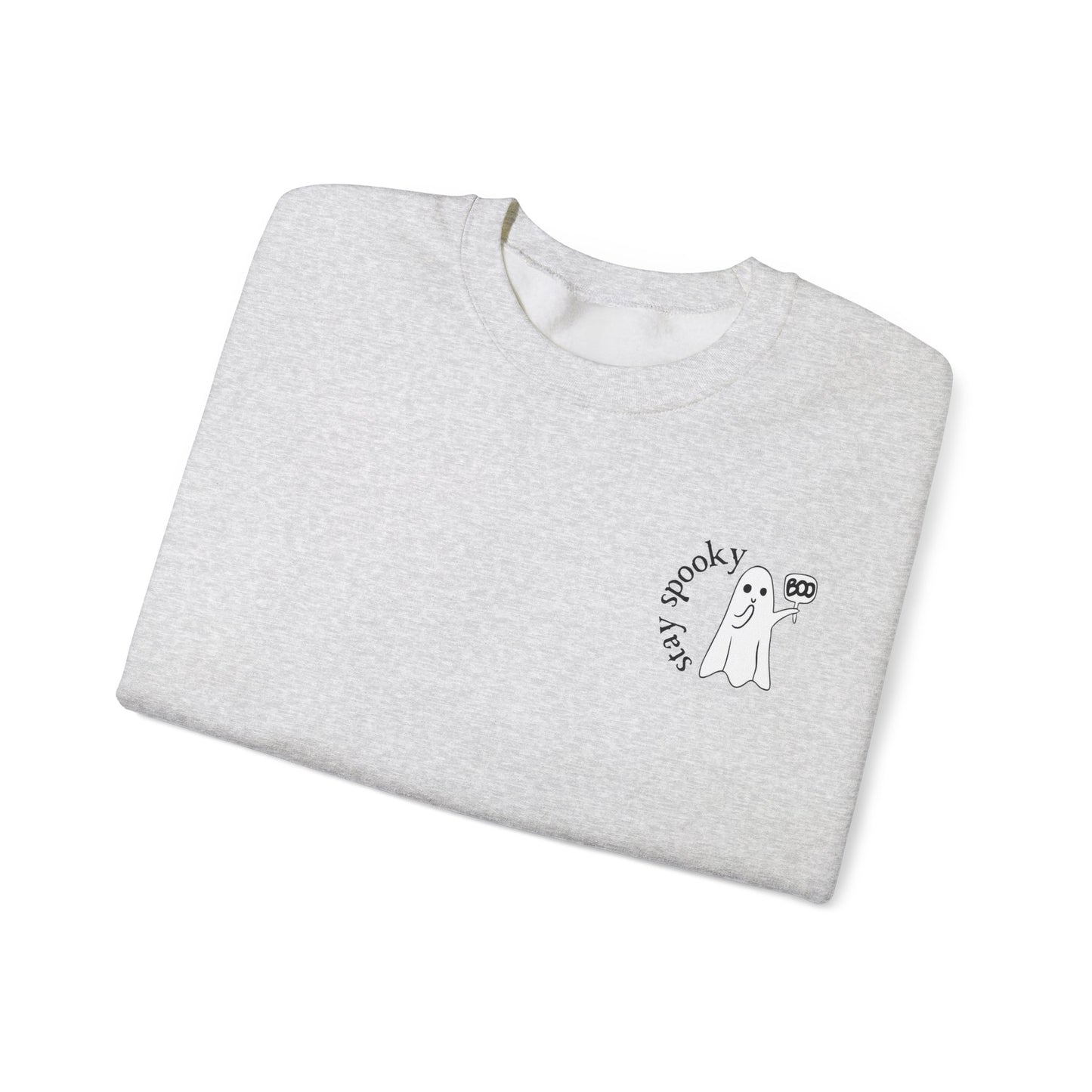 Enchanting "Stay Spooky" Ghost Sweatshirt - Cute Women's Halloween Shirt - Women's Fall Crewneck - BOO Ghost Sweatshirt