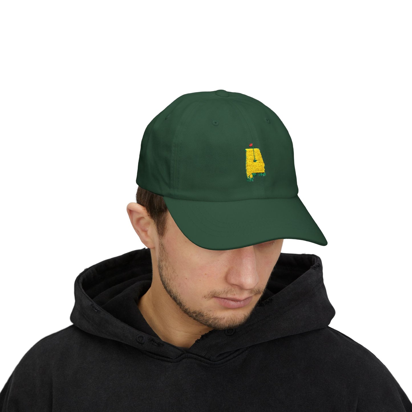 Embroidered Golf Cap, Alabama Golf Logo Hat, Masters Theme Cap, Men Women Gift, Golfing Dad Hat, Sports Fan Accessories, Golf Lover Apparel,