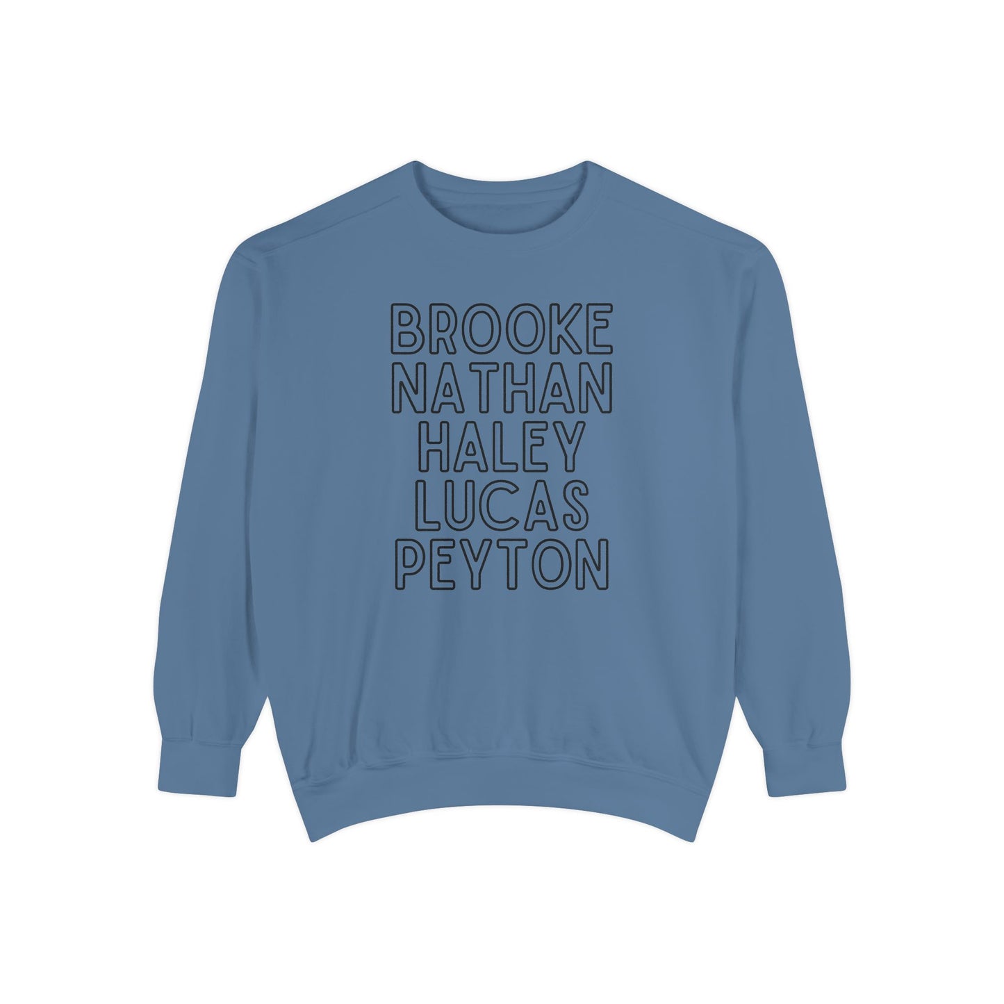 Ravens' Tree Hill Crew Neck Comfort Colors Sweatshirt - One Tree Hill Ravens Themed Shirt - OG Character Names