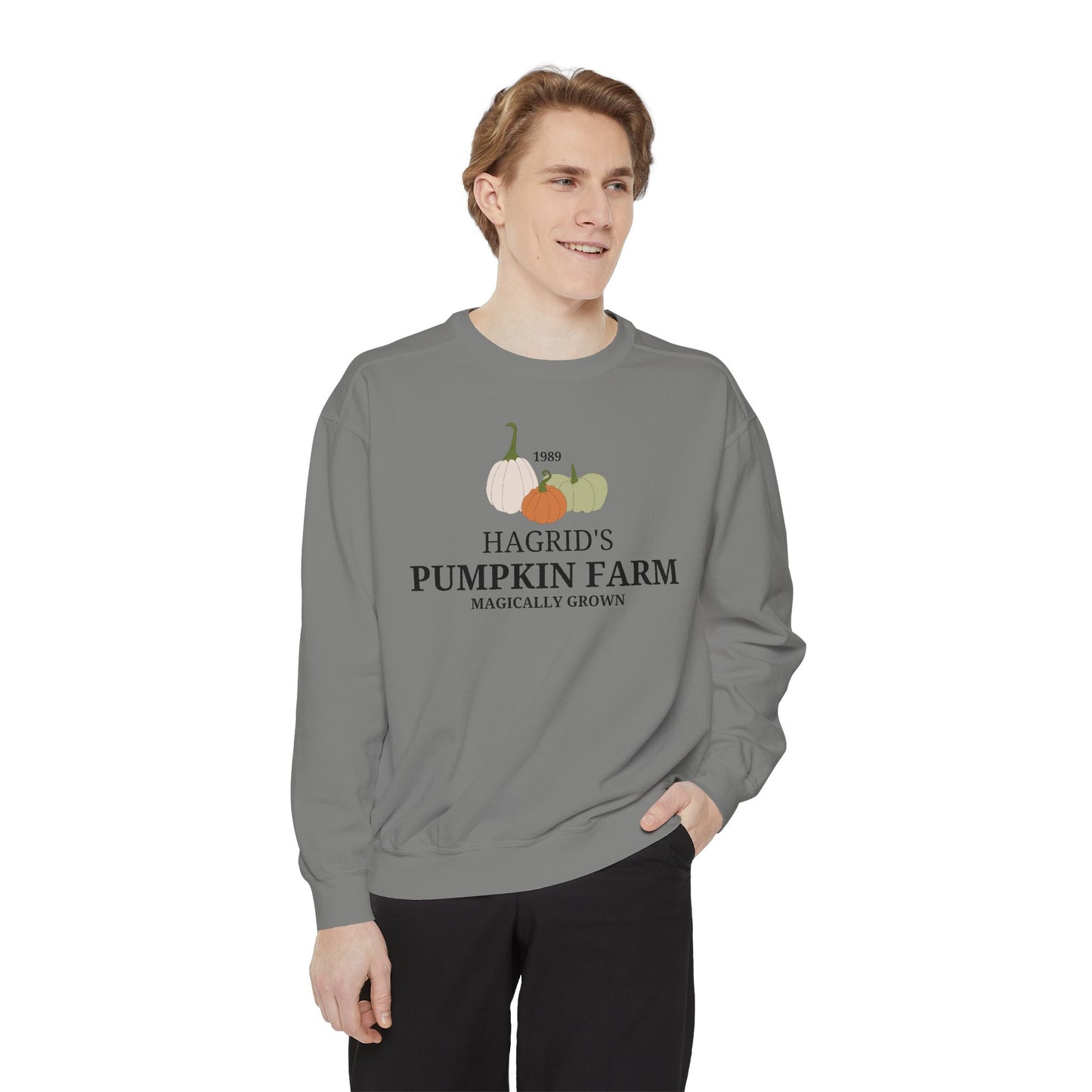 Hagrid's Pumpkin Farm - Magically Grown - Harry Potter Fall Sweatshirt - Comfort Color Crewneck - Halloween Theme Shirt