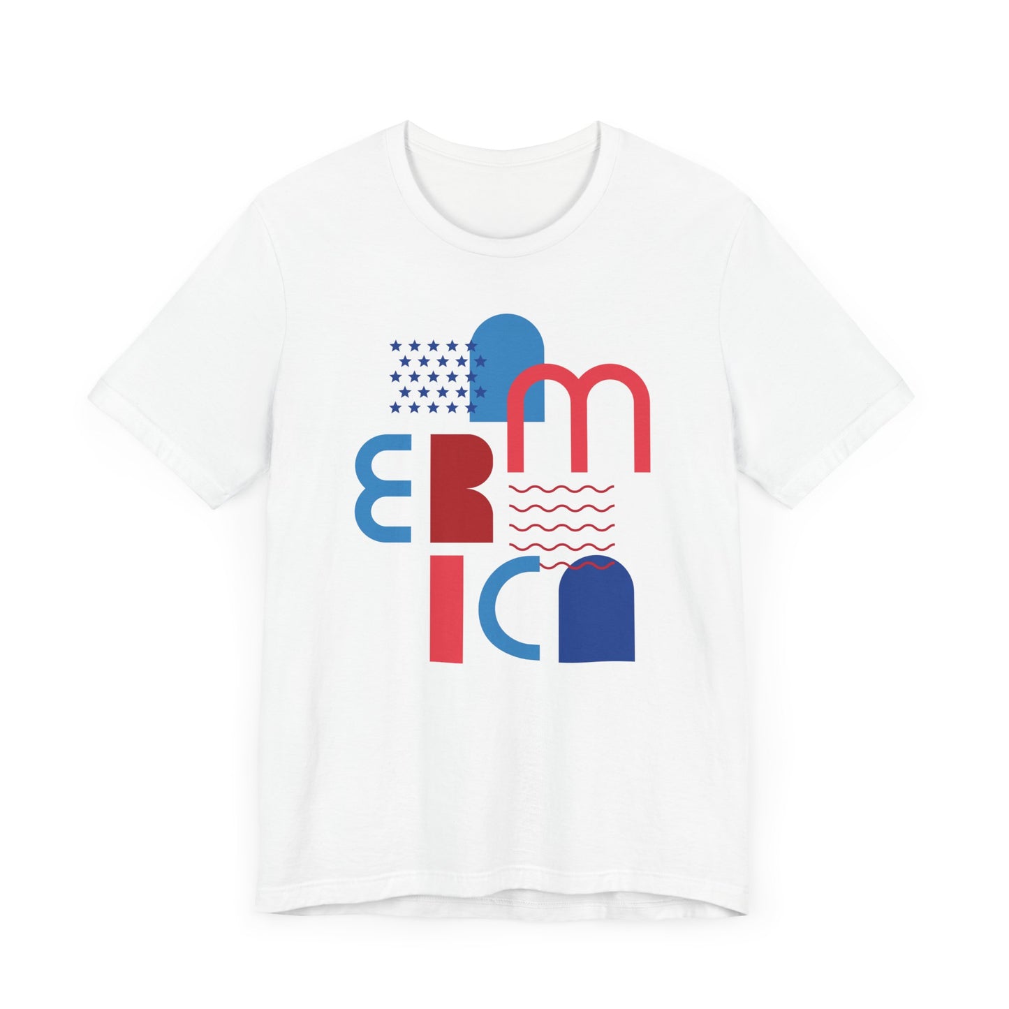 Patriotic Tee, America Shirt, Fourth of July Top, Memorial Day Apparel, Veterans Day T-Shirt, Unisex Jersey Short Sleeve Tee