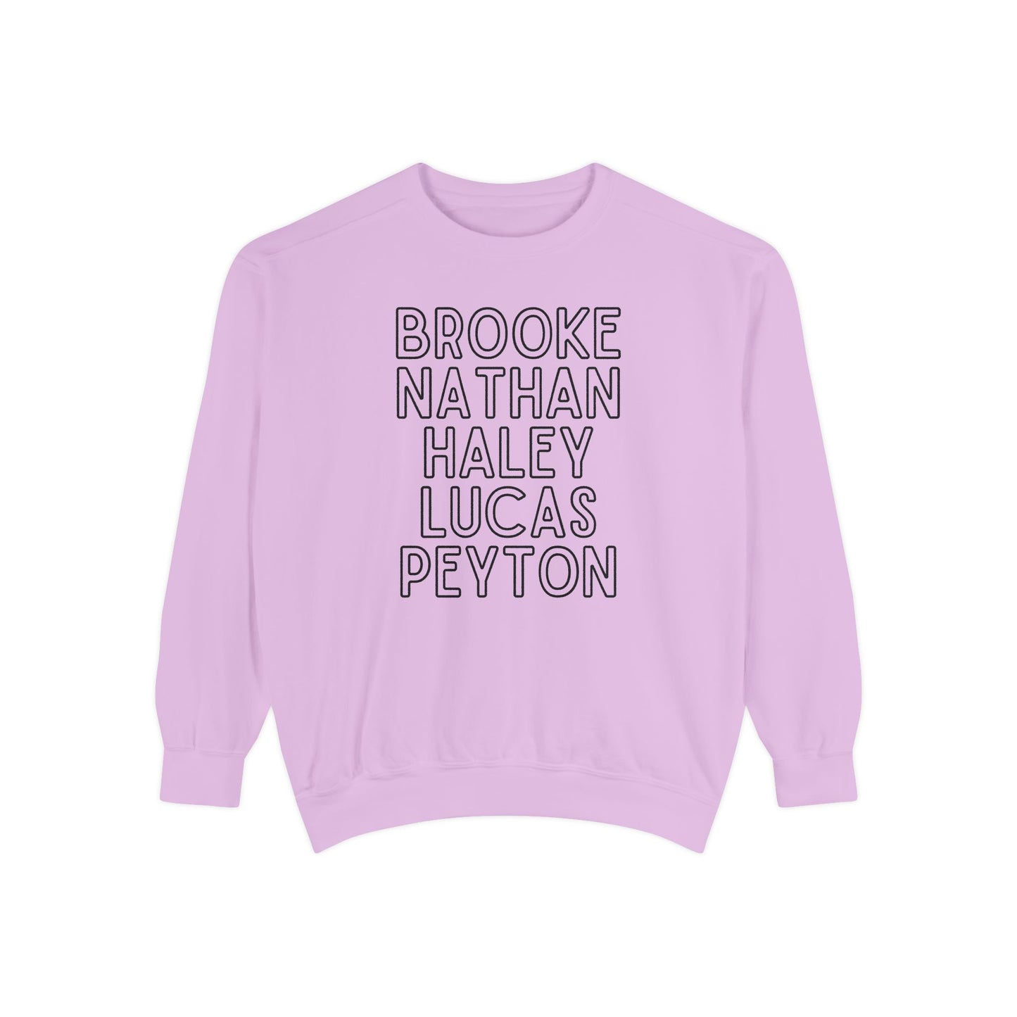 Ravens' Tree Hill Crew Neck Comfort Colors Sweatshirt - One Tree Hill Ravens Themed Shirt - OG Character Names