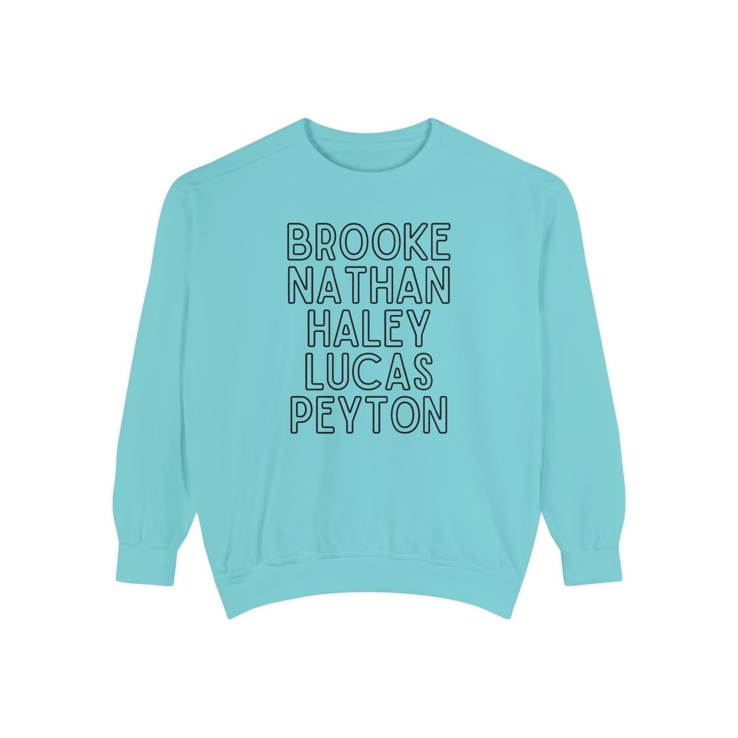 Ravens' Tree Hill Crew Neck Comfort Colors Sweatshirt - One Tree Hill Ravens Themed Shirt - OG Character Names
