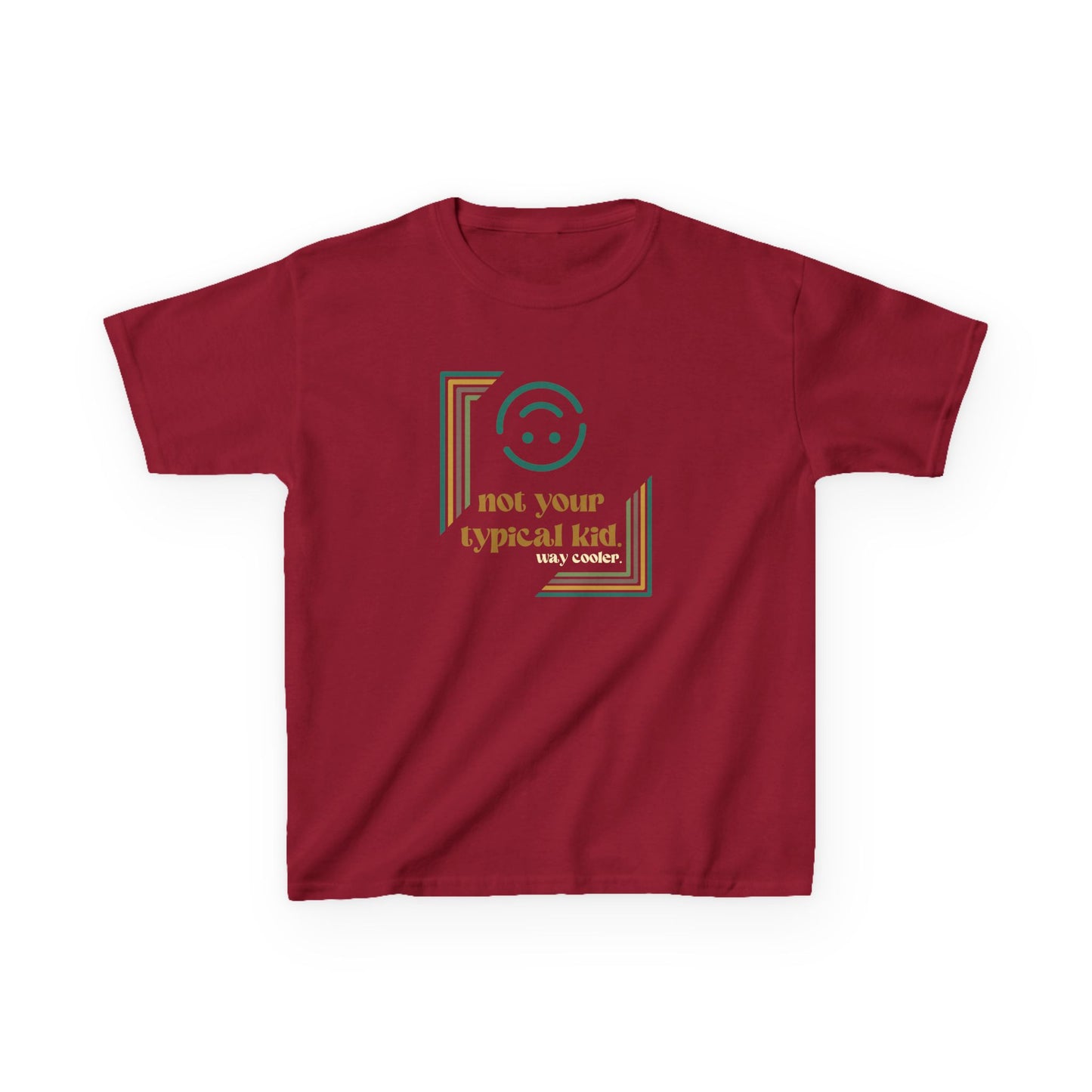 Not Your Typical Kid Tee - Neurodiversity Acceptance - Fun Kids Heavy Cotton, Birthday Gift, Playdate Outfit, Casual Wear, Summer Style