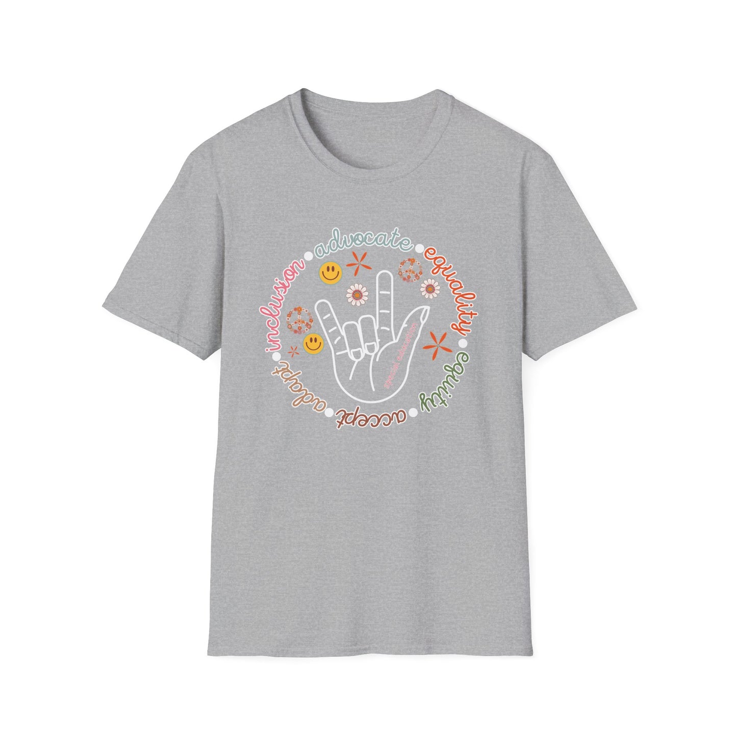 Special Education Teacher Shirt - Retro Theme Advocate Inclusion and Equality - Teacher appreciation - Teacher Tee