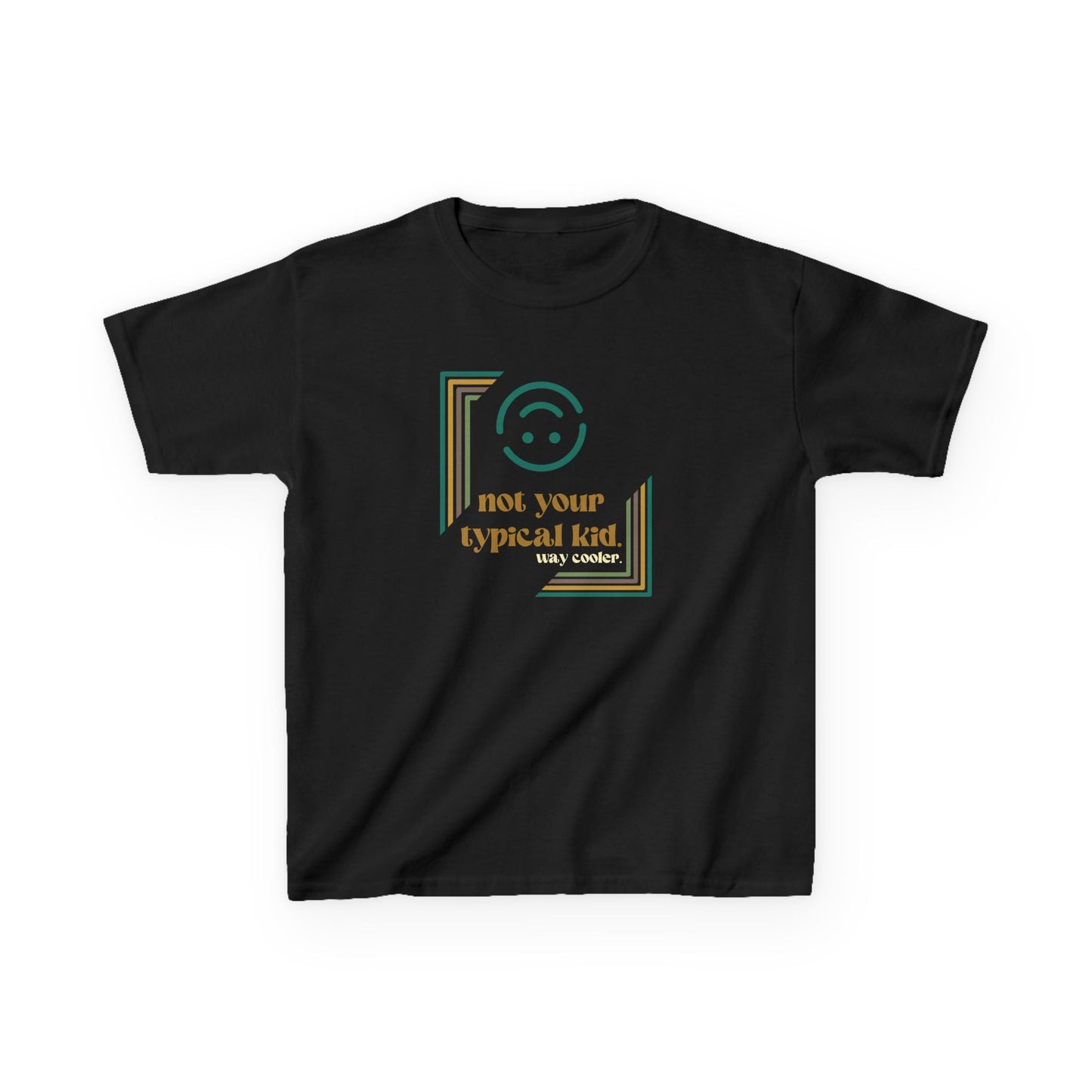 Not Your Typical Kid Tee - Neurodiversity Acceptance - Fun Kids Heavy Cotton, Birthday Gift, Playdate Outfit, Casual Wear, Summer Style