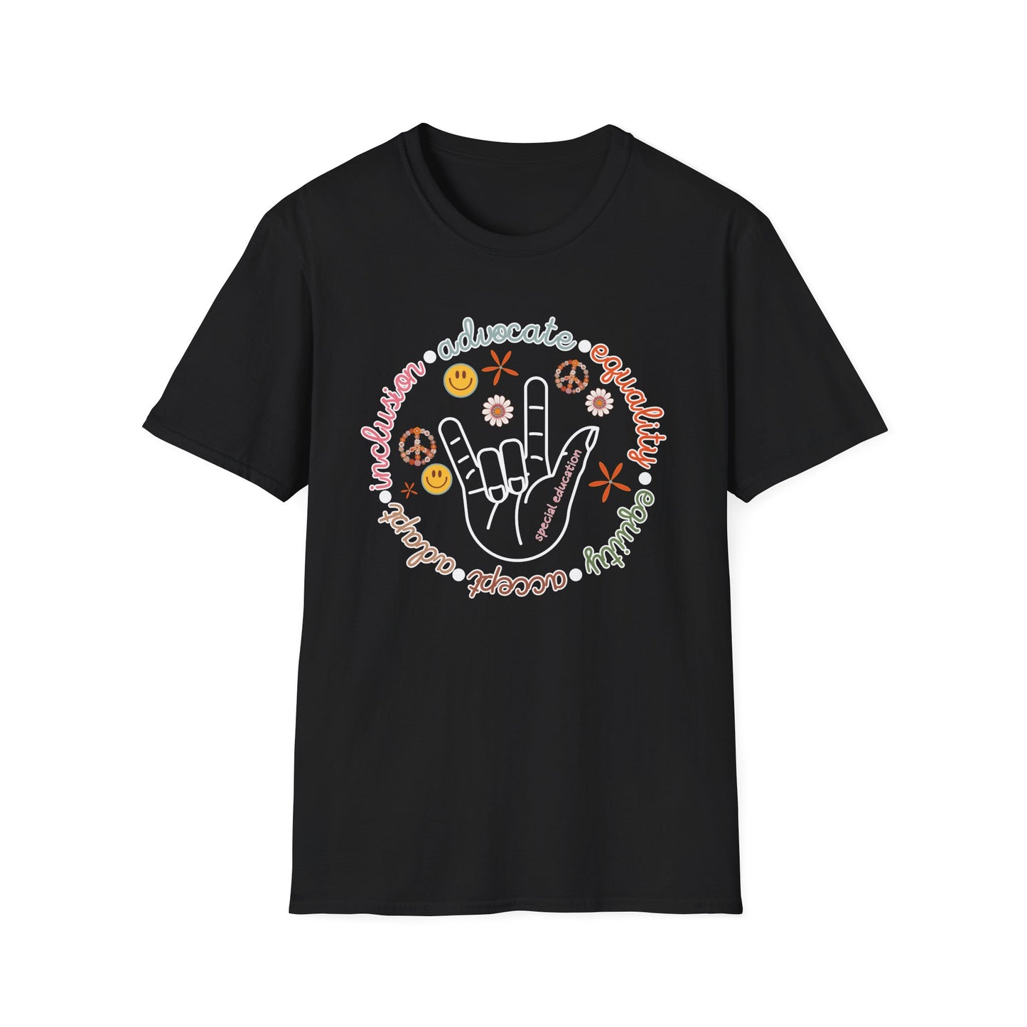 Special Education Teacher Shirt - Retro Theme Advocate Inclusion and Equality - Teacher appreciation - Teacher Tee