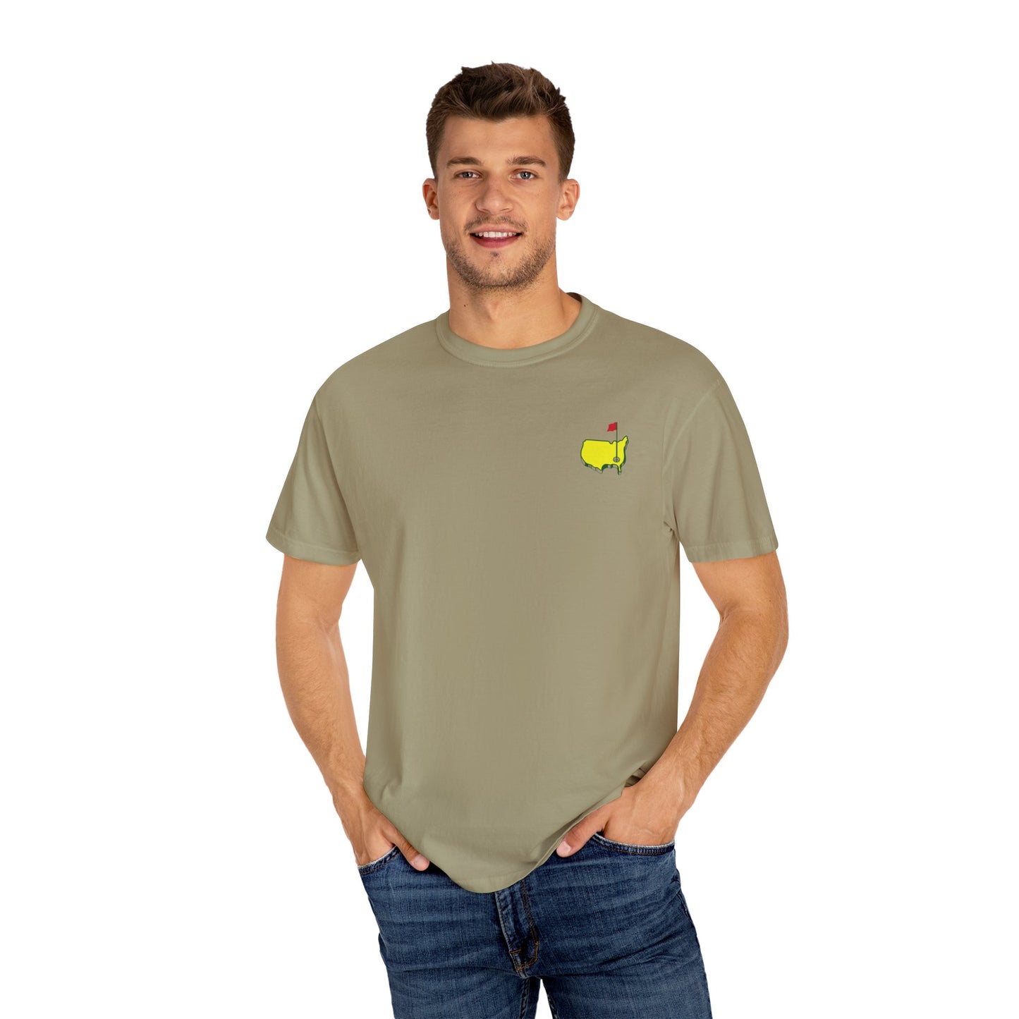 Golf T Shirt for Women and Men - Master's Golf Tournament Theme - Augusta Georgia Clubhouse Shirt- Front and Back T Shirt - Comfort Colors