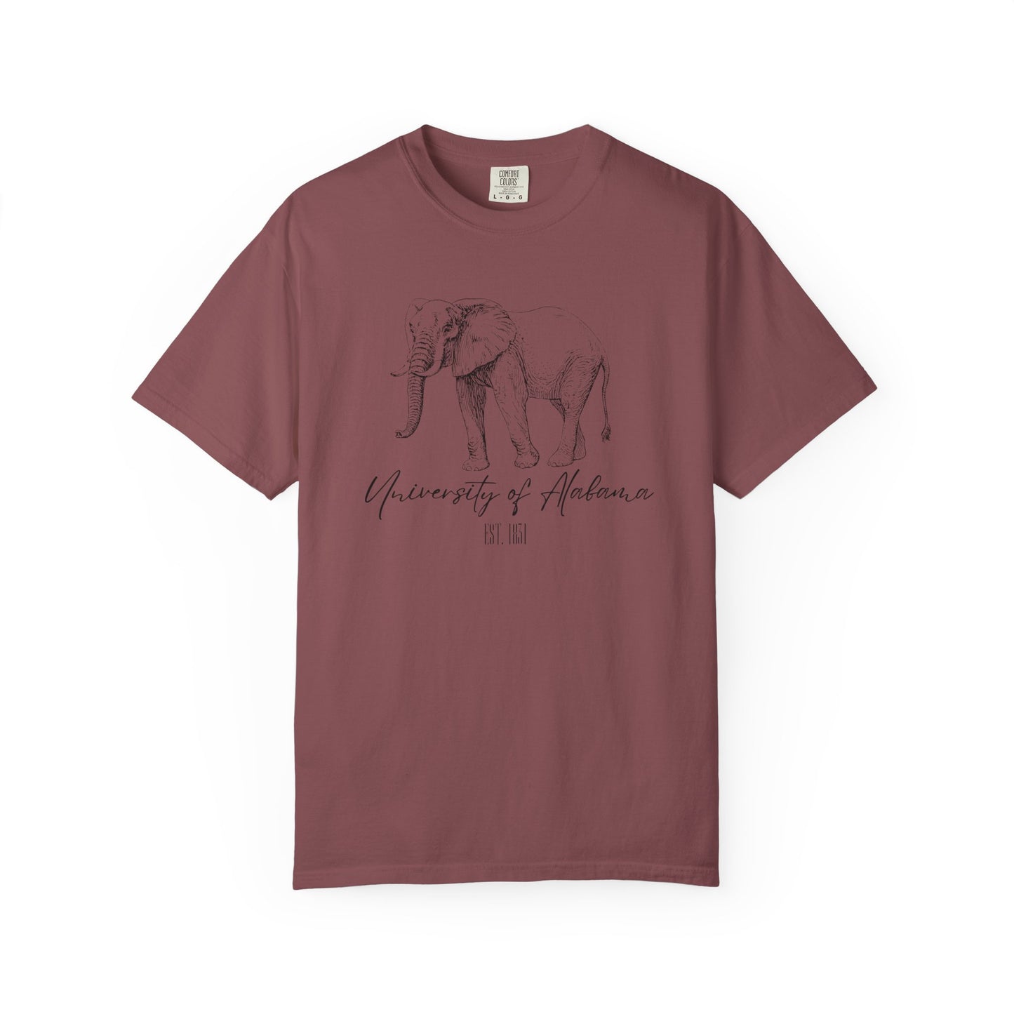 Crimson Tide Spirit T-Shirt - Majestic Elephant Design - University of Alabama Est. 1831