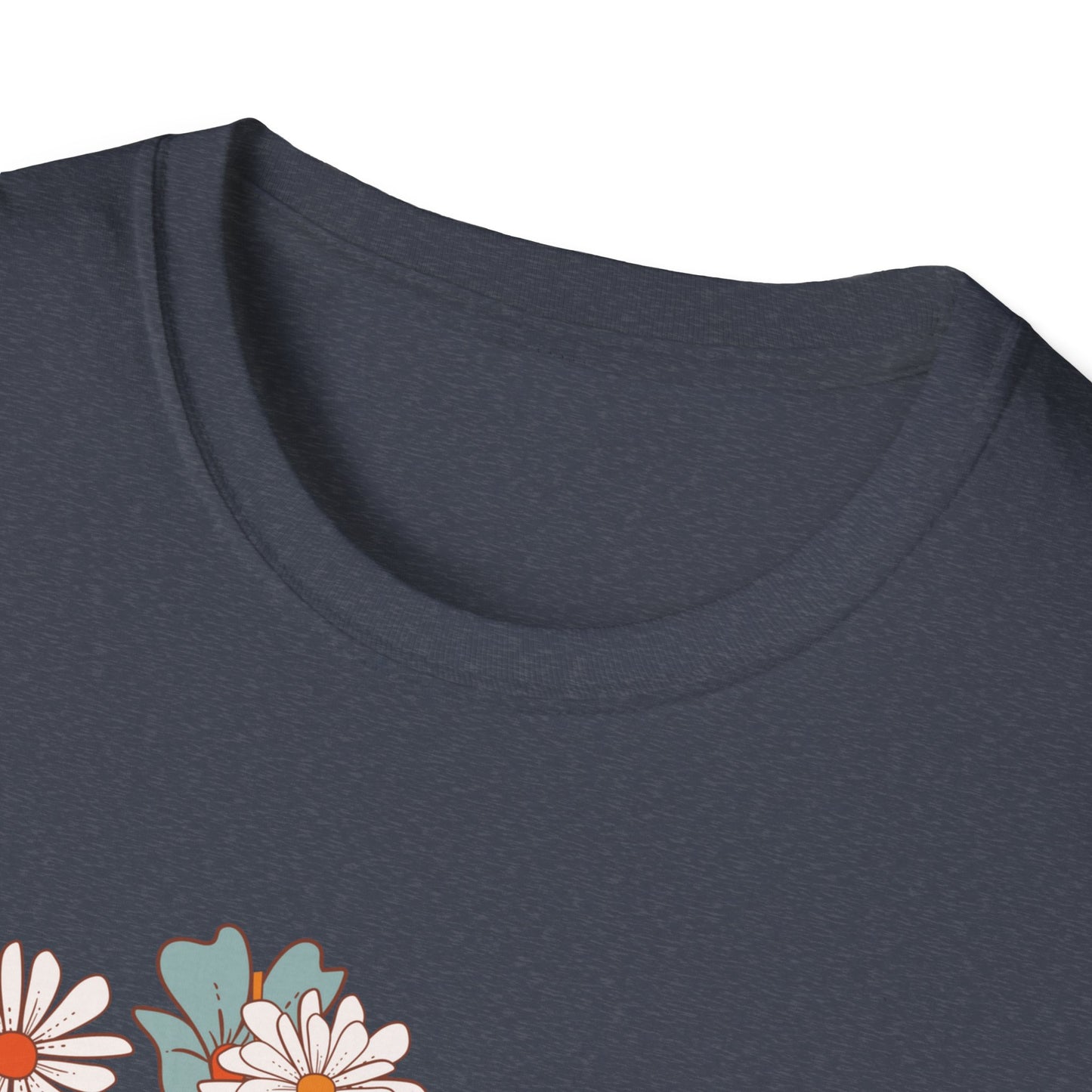 Fourth Grade Teacher T-Shirt - Retro Floral Design - Colorful Grade Level Tee