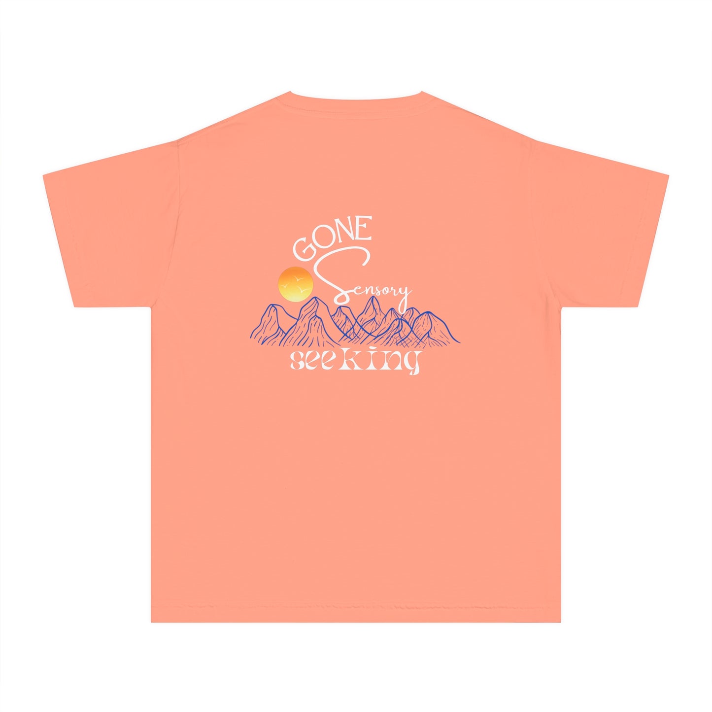 Adventure Awaits - Sensory Seeking Kids T-shirt - Comfort Colors - Autism Acceptance - Front AND back Design