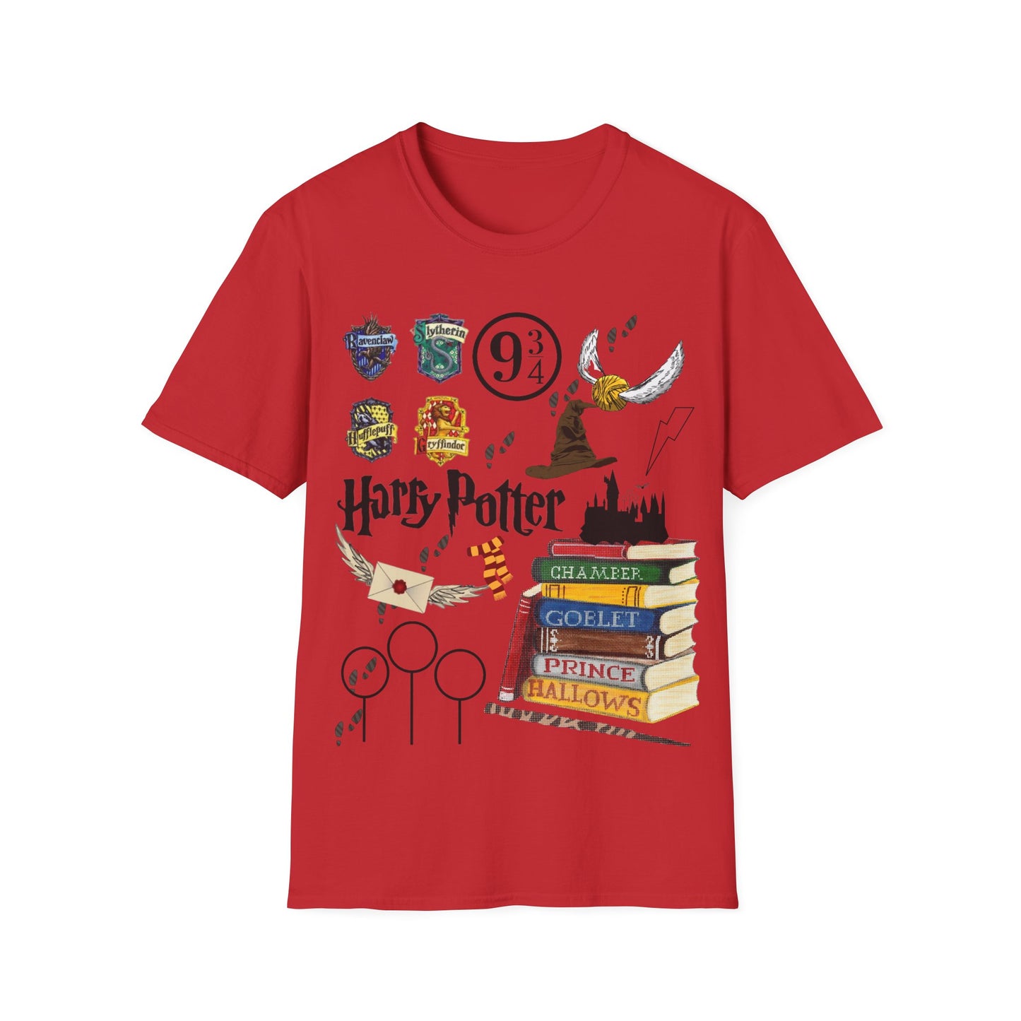 Harry Potter tshirt; mischief managed; Hogwarts; Potterhead; Gryffindor, Slytherin, Hufflepuff, Ravenclaw;