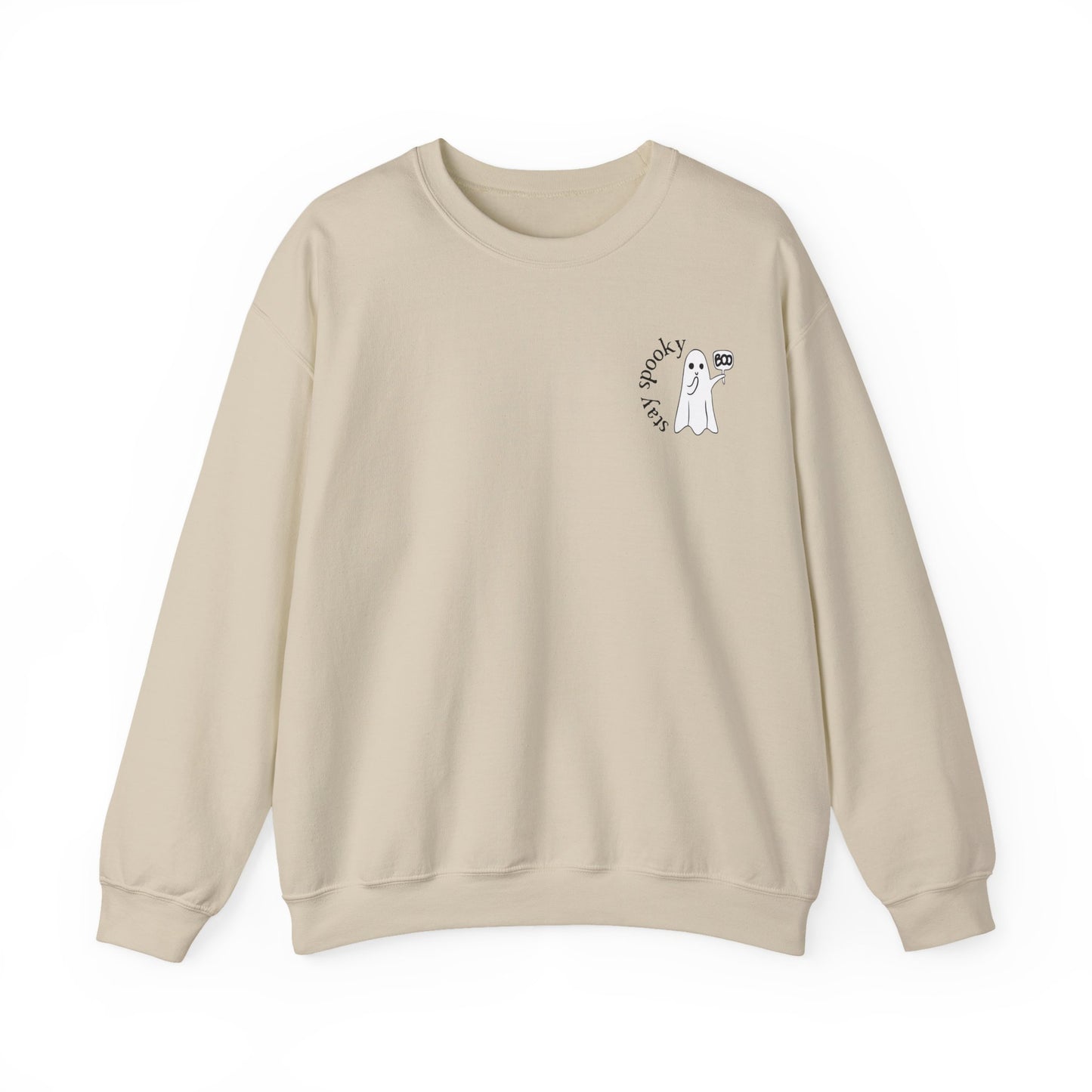 Enchanting "Stay Spooky" Ghost Sweatshirt - Cute Women's Halloween Shirt - Women's Fall Crewneck - BOO Ghost Sweatshirt