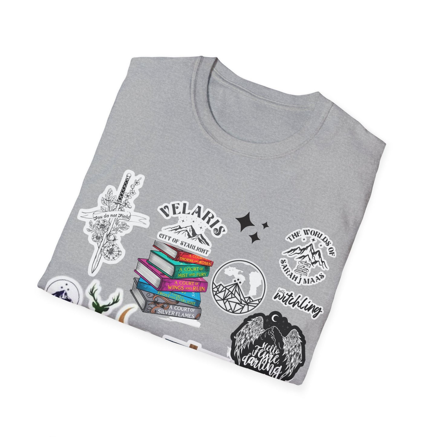 Sarah J Maas Theme Book T Shirt; A Court of Thorns and Roses; Throne of Glass; BookTok; Women's Bookworm tee; Fiction; Book lover; Read