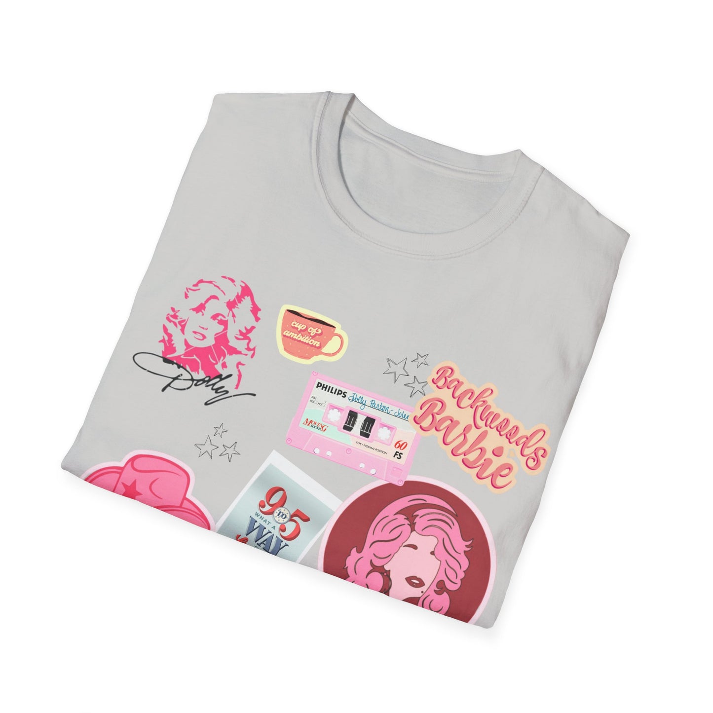 Dolly Parton Inspired tshirt for women or teens; Nine to Five; Cup of Ambition; In Dolly we Trust; Backwoods Barbie; Rhinestone world