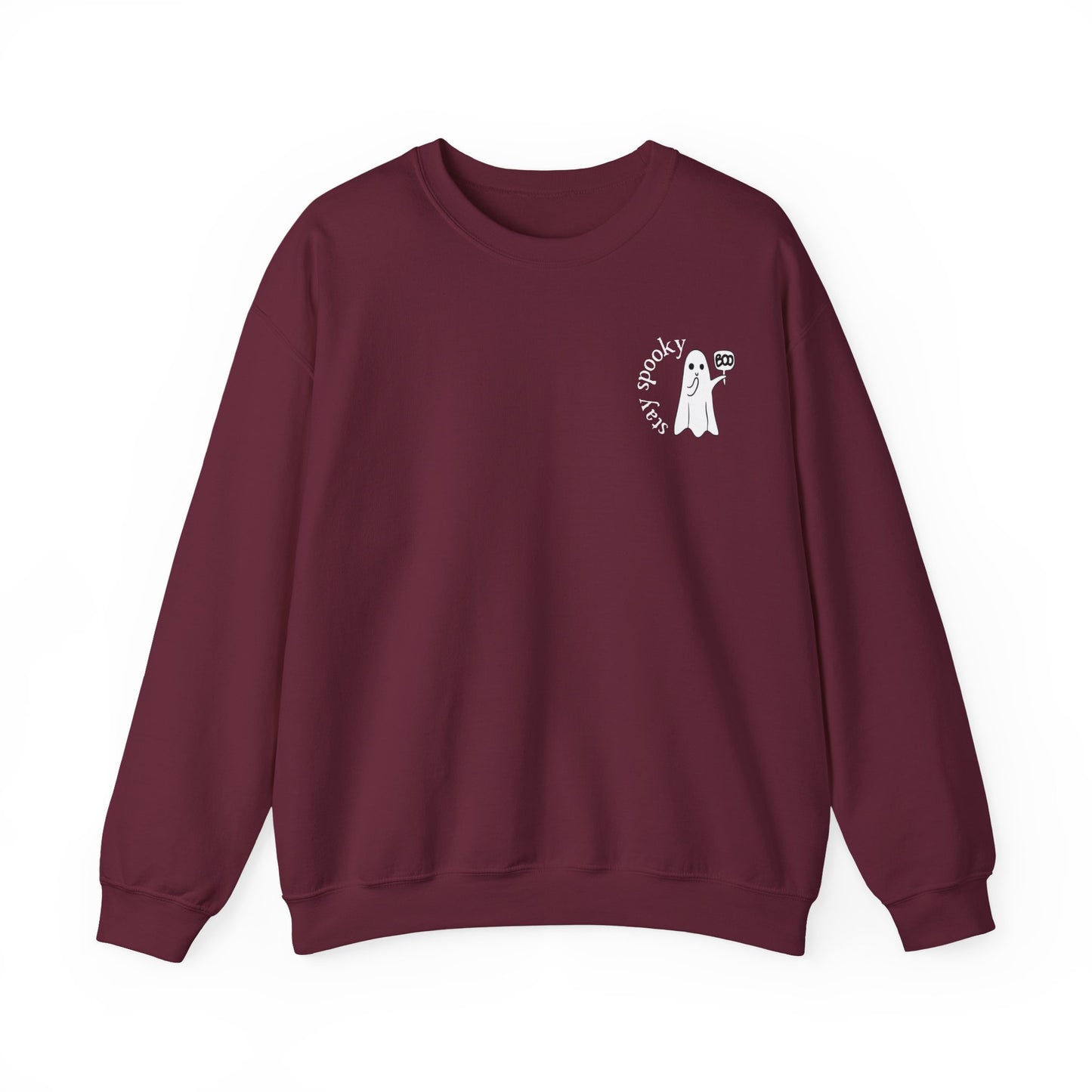 Enchanting "Stay Spooky" Ghost Sweatshirt - Cute Women's Halloween Shirt - Women's Fall Crewneck - BOO Ghost Sweatshirt