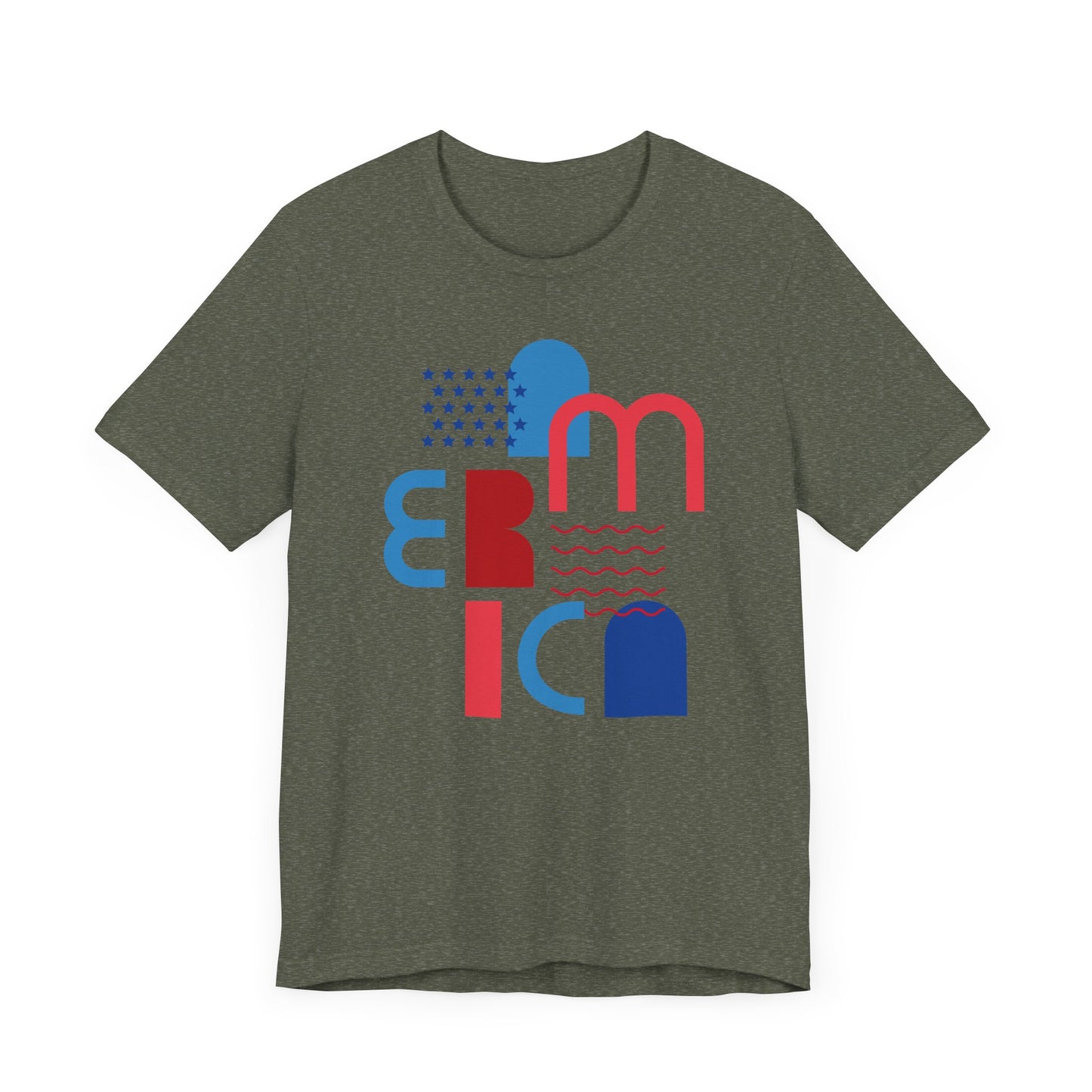 Patriotic Tee, America Shirt, Fourth of July Top, Memorial Day Apparel, Veterans Day T-Shirt, Unisex Jersey Short Sleeve Tee