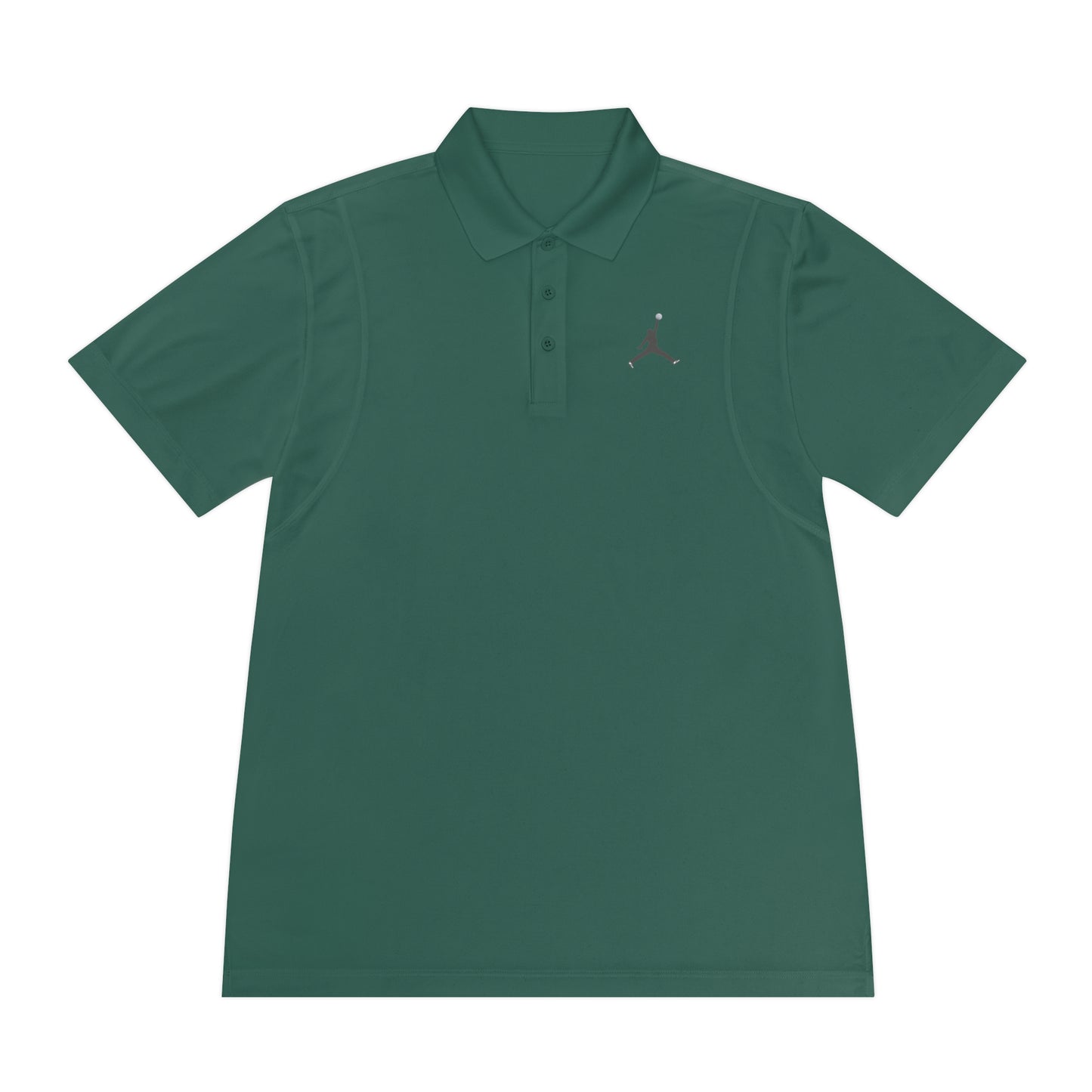 Men's Sport Polo Shirt; Golf Sports Men's Polo Shirt with Jordan Sign and Golf Ball Motif- Jordan Inspired Golf Apparel