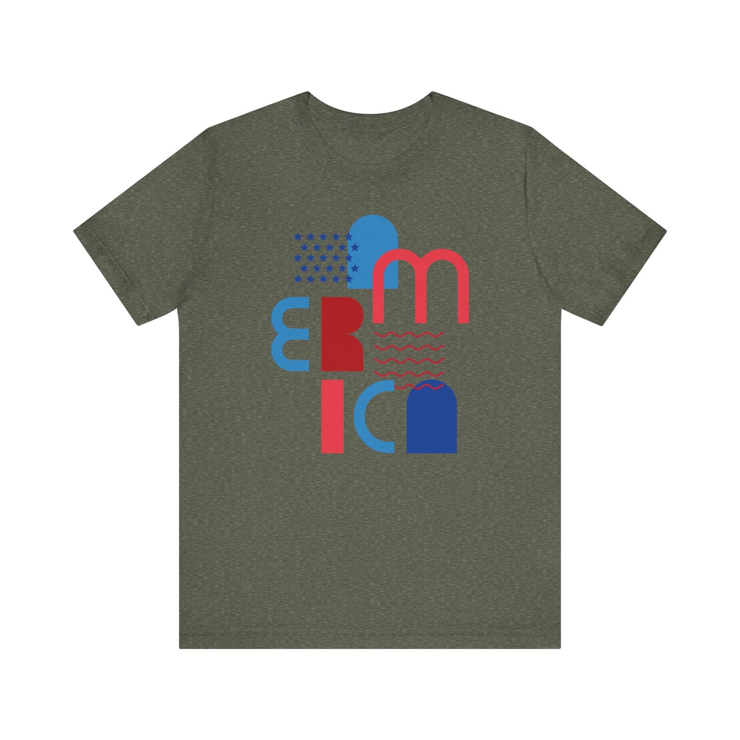 Patriotic Tee, America Shirt, Fourth of July Top, Memorial Day Apparel, Veterans Day T-Shirt, Unisex Jersey Short Sleeve Tee