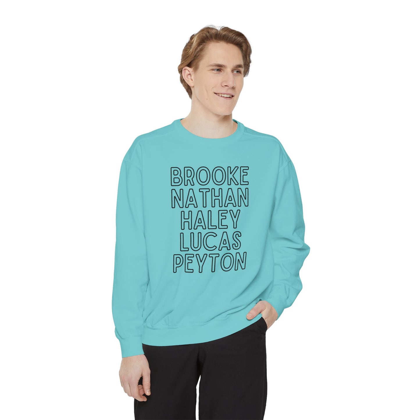 Ravens' Tree Hill Crew Neck Comfort Colors Sweatshirt - One Tree Hill Ravens Themed Shirt - OG Character Names