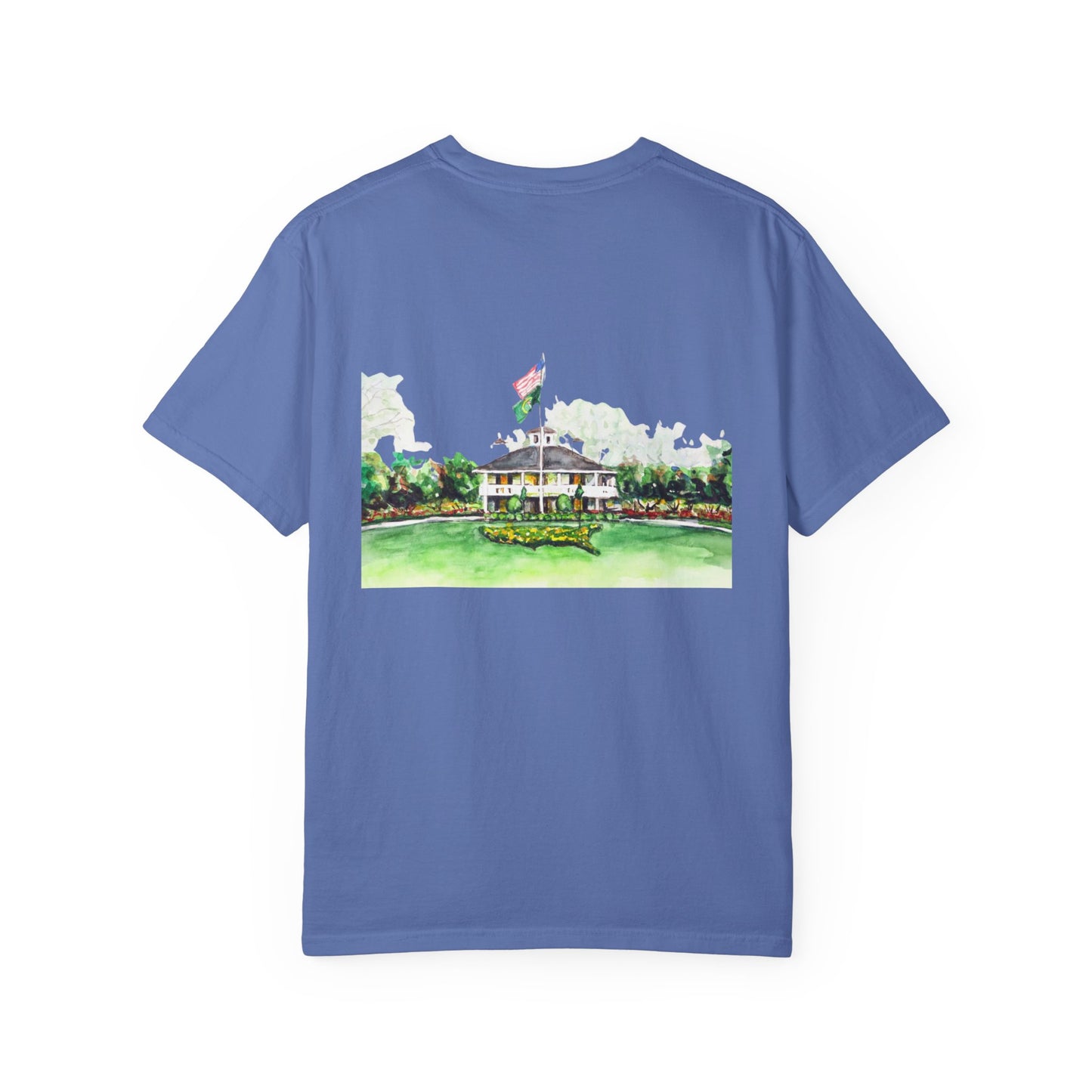Golf T Shirt for Women and Men - Master's Golf Tournament Theme - Augusta Georgia Clubhouse Shirt- Front and Back T Shirt - Comfort Colors