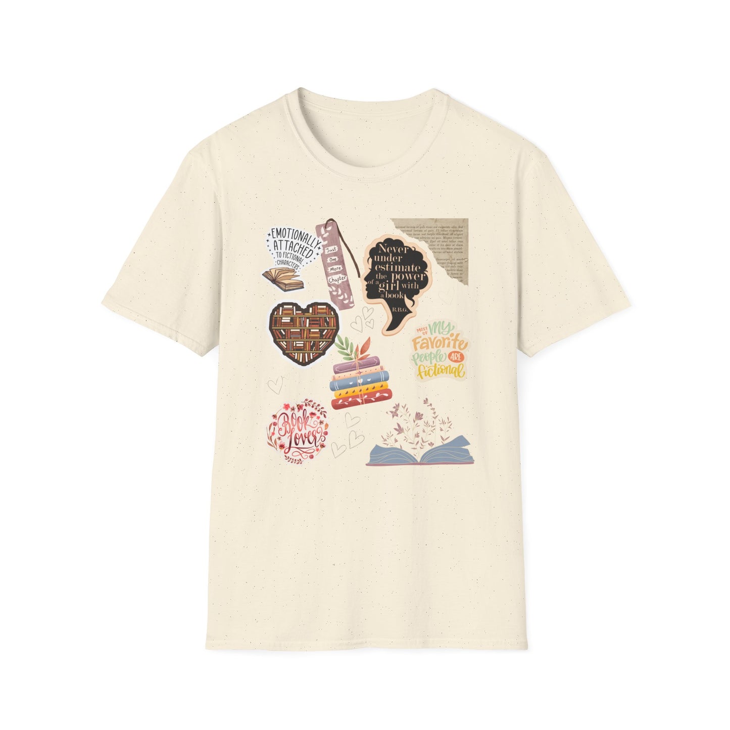 Book Lovers TShirt for Women; Smart Women Read; Readaholic; Fictional Novels; Characters; Floral
