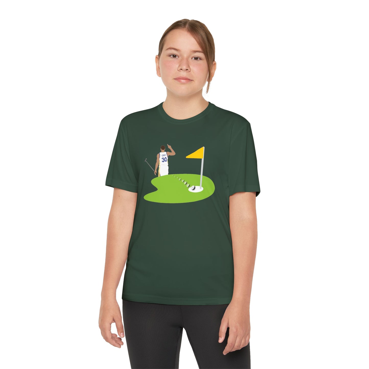 Kids Steph Curry Golf Tee - Steph Curry T Shirt- Athletic Shirt for Kids- Youth Competitor Tee - Curry Golf Adventure