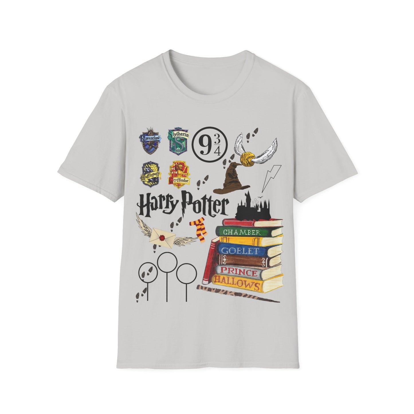Harry Potter tshirt; mischief managed; Hogwarts; Potterhead; Gryffindor, Slytherin, Hufflepuff, Ravenclaw;