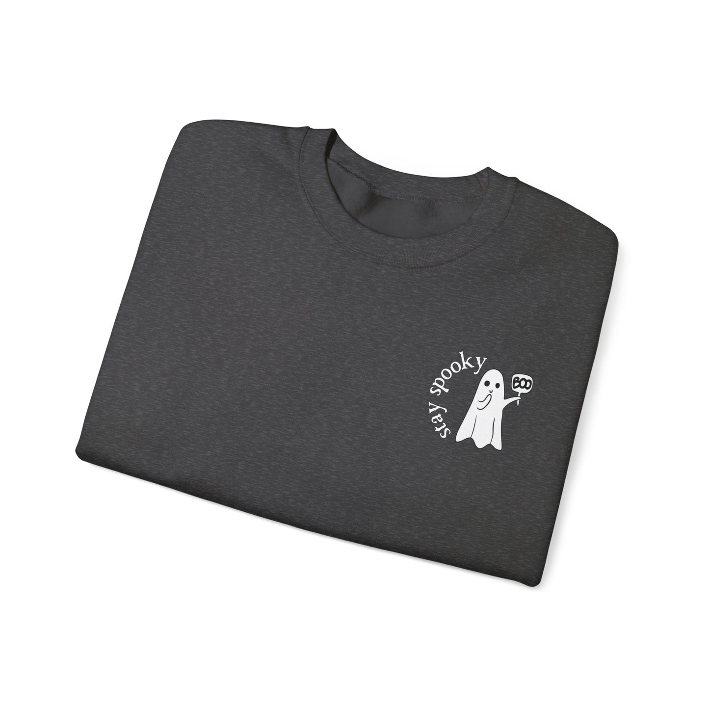 Enchanting "Stay Spooky" Ghost Sweatshirt - Cute Women's Halloween Shirt - Women's Fall Crewneck - BOO Ghost Sweatshirt
