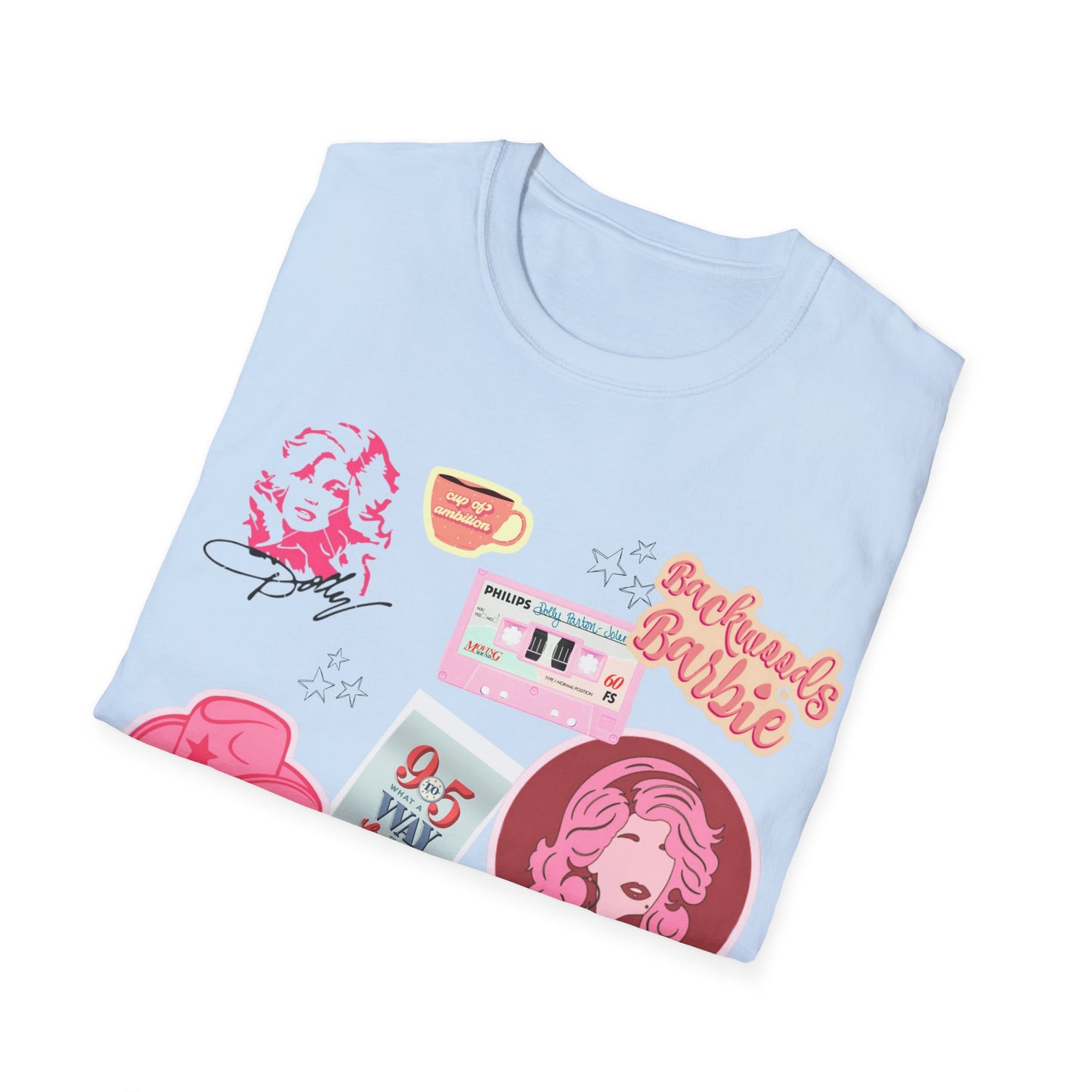 Dolly Parton Inspired tshirt for women or teens; Nine to Five; Cup of Ambition; In Dolly we Trust; Backwoods Barbie; Rhinestone world