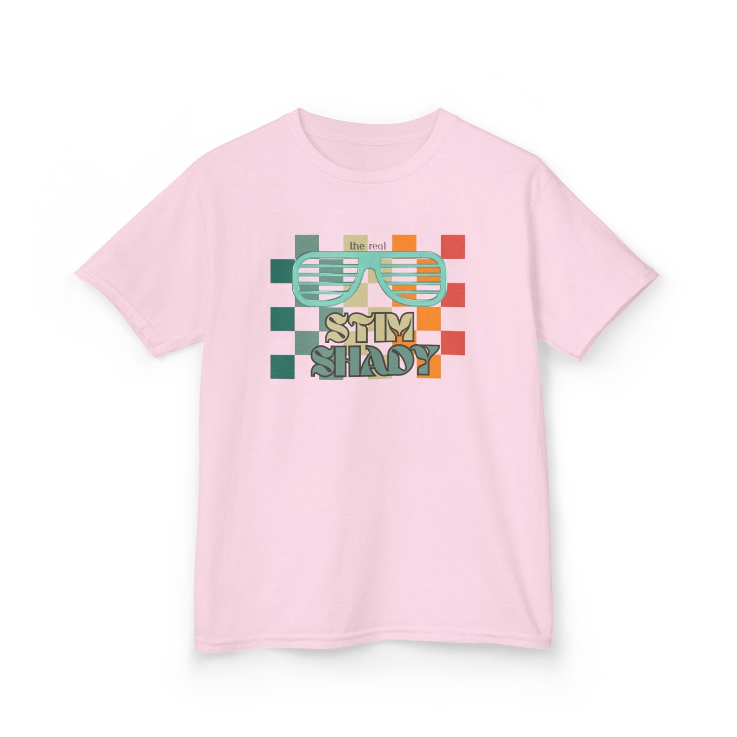 Neurodiversity Kids Tee, Autism Awareness Shirt, Stimming Tshirt, Real Stem Shady, Children's Heavy Cotton Top