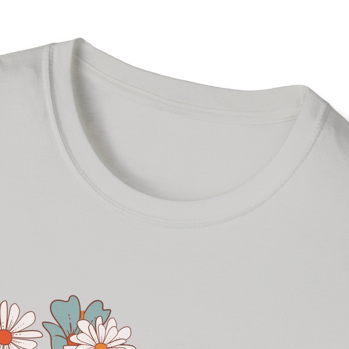 Fourth Grade Teacher T-Shirt - Retro Floral Design - Colorful Grade Level Tee