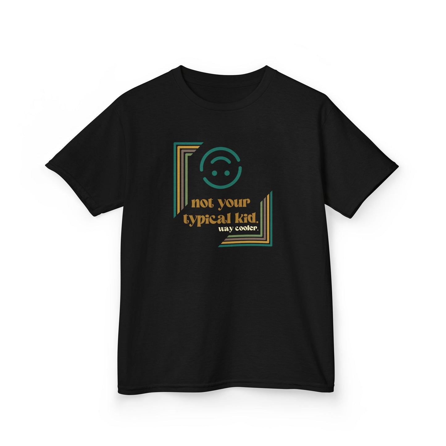 Not Your Typical Kid Tee - Neurodiversity Acceptance - Fun Kids Heavy Cotton, Birthday Gift, Playdate Outfit, Casual Wear, Summer Style