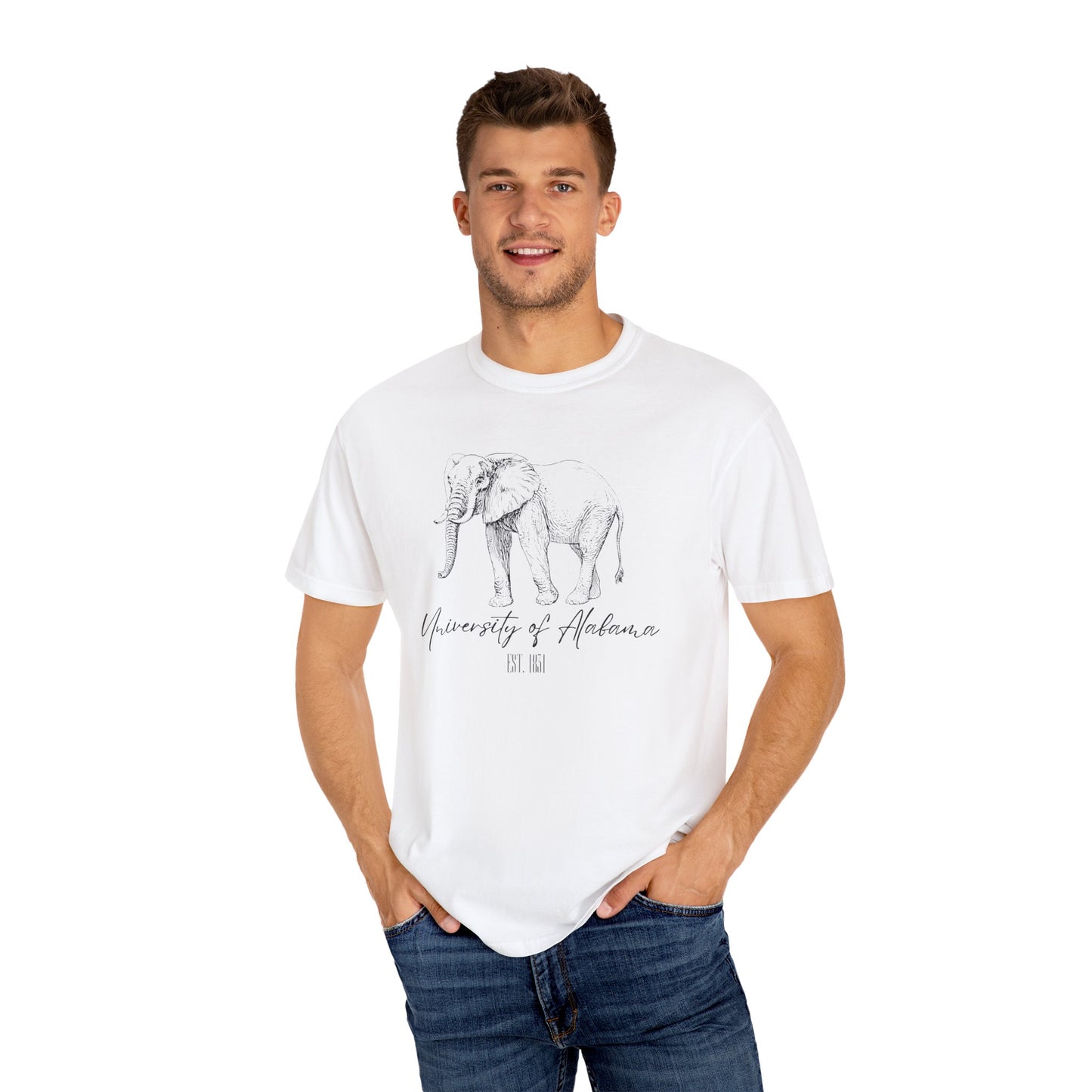 Crimson Tide Spirit T-Shirt - Majestic Elephant Design - University of Alabama Est. 1831