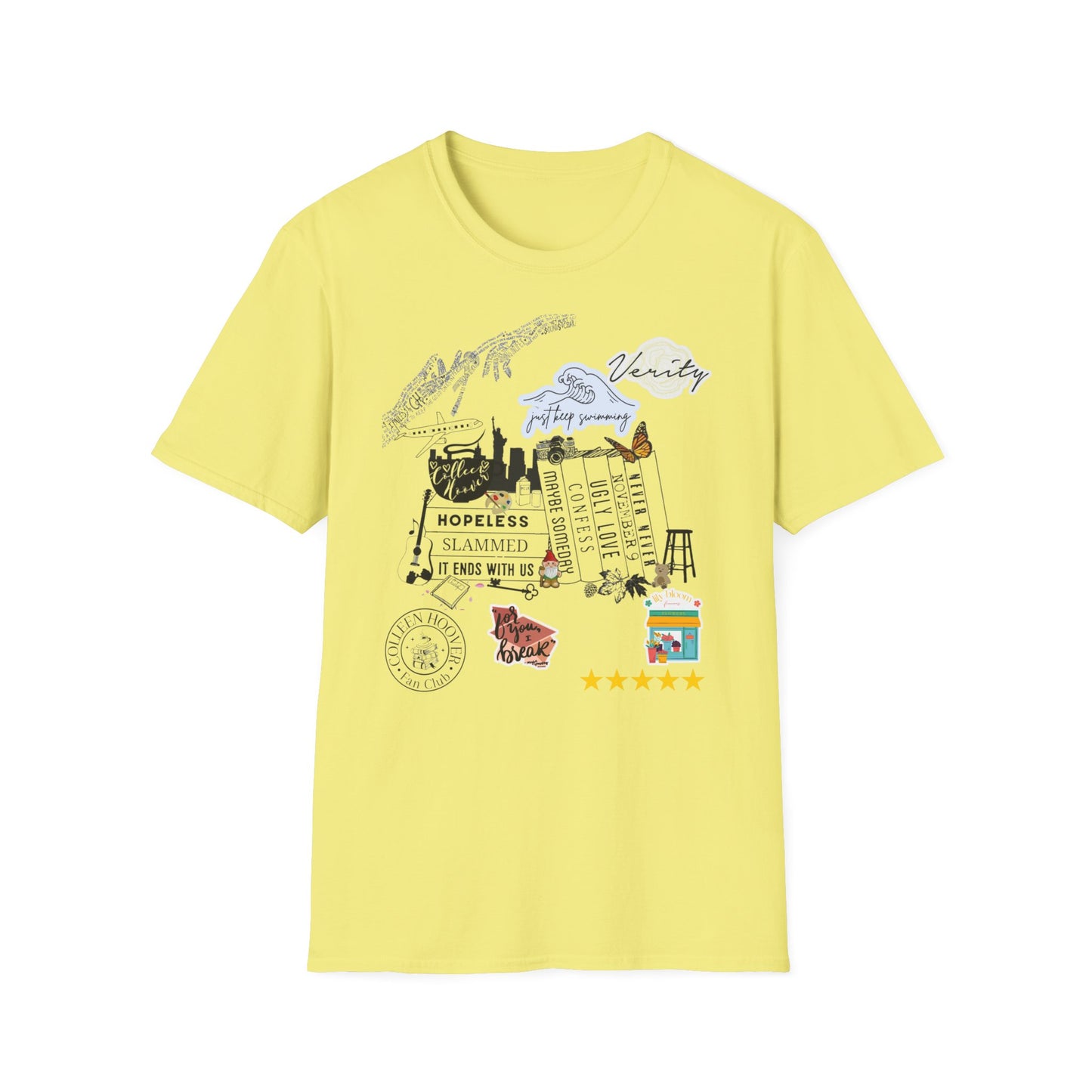 Colleen Hoover Theme Tshirt; Womens bookworm shirt; It Ends with Us; Maybe Someday; Ugly Love; Verity; Slammed; Booktok;